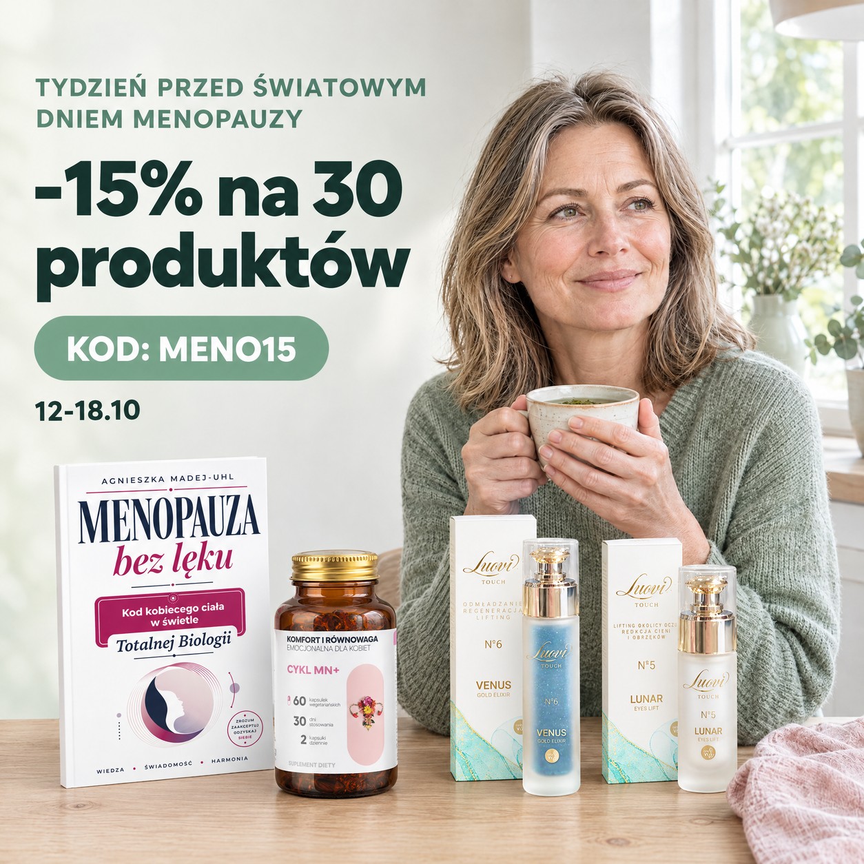 Tydzień przed Światowym Dniem Menopauzy: -15% na 30 produktów