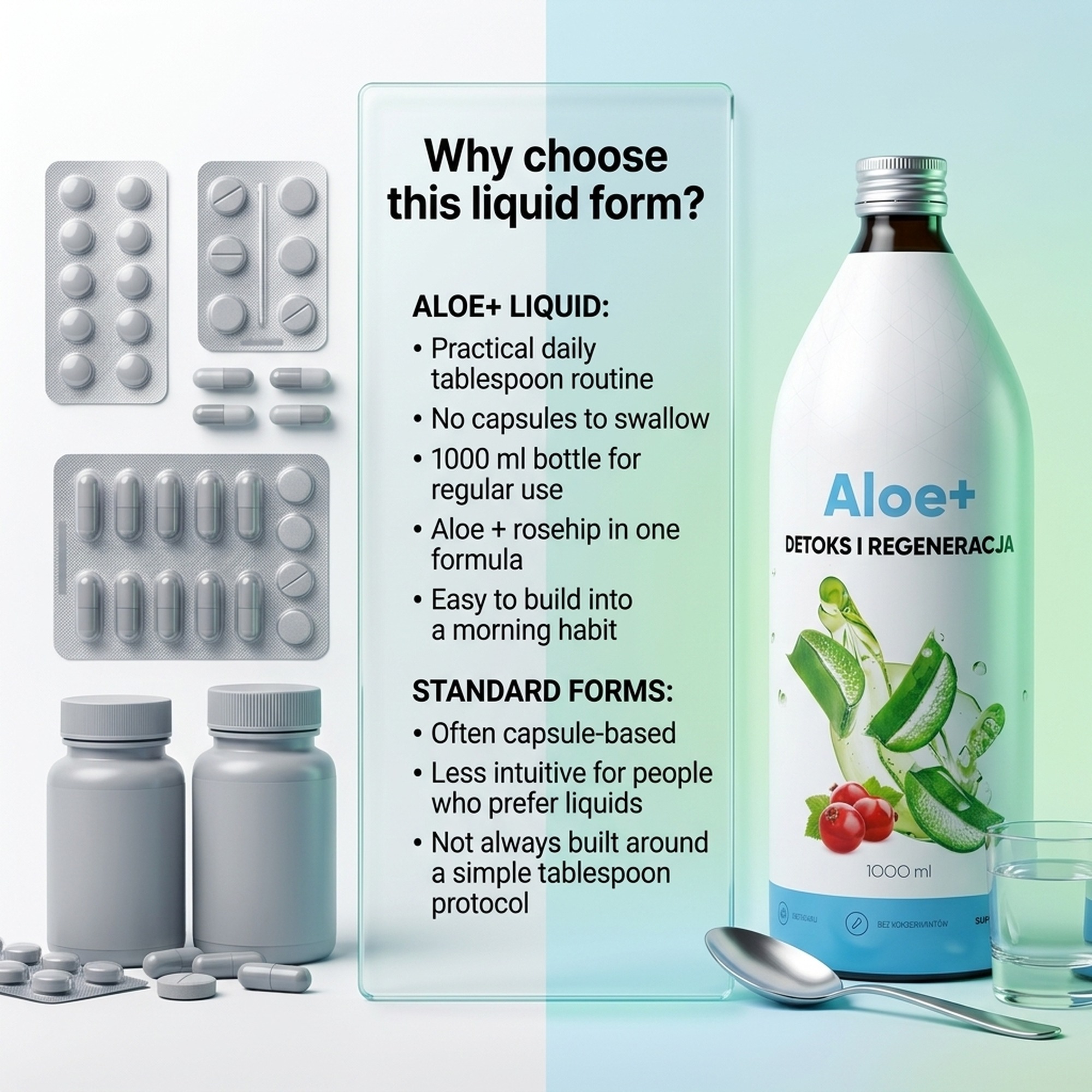 Aloe+ - Aloe Juice + Rose Hip + Vitamin C for Digestion and Immunity