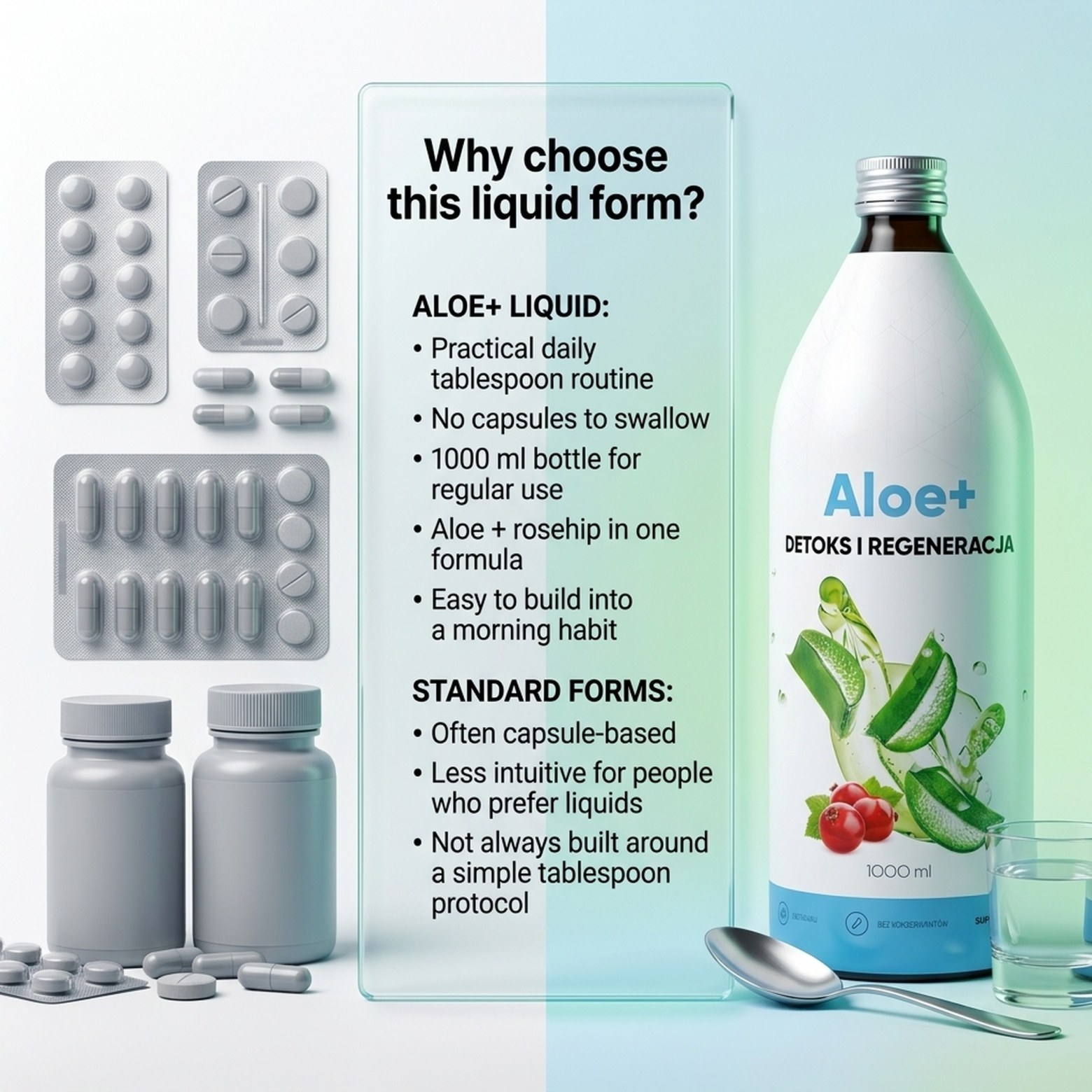 Aloe+ - Aloe Juice + Rose Hip + Vitamin C for Digestion and Immunity