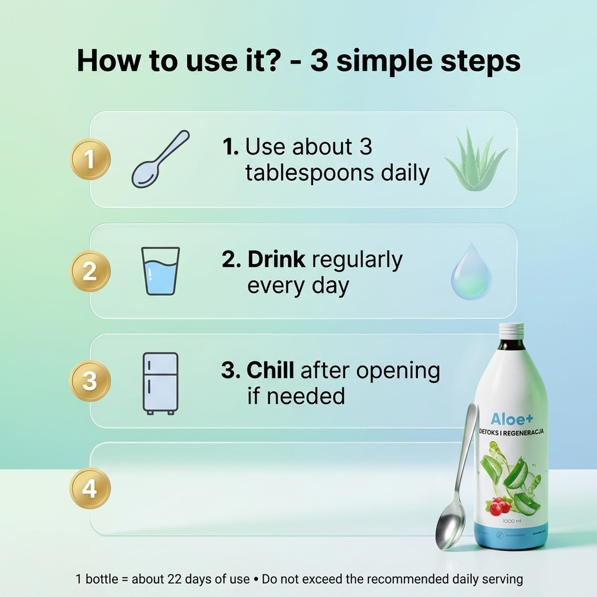 Aloe+ - Aloe Juice + Rose Hip + Vitamin C for Digestion and Immunity
