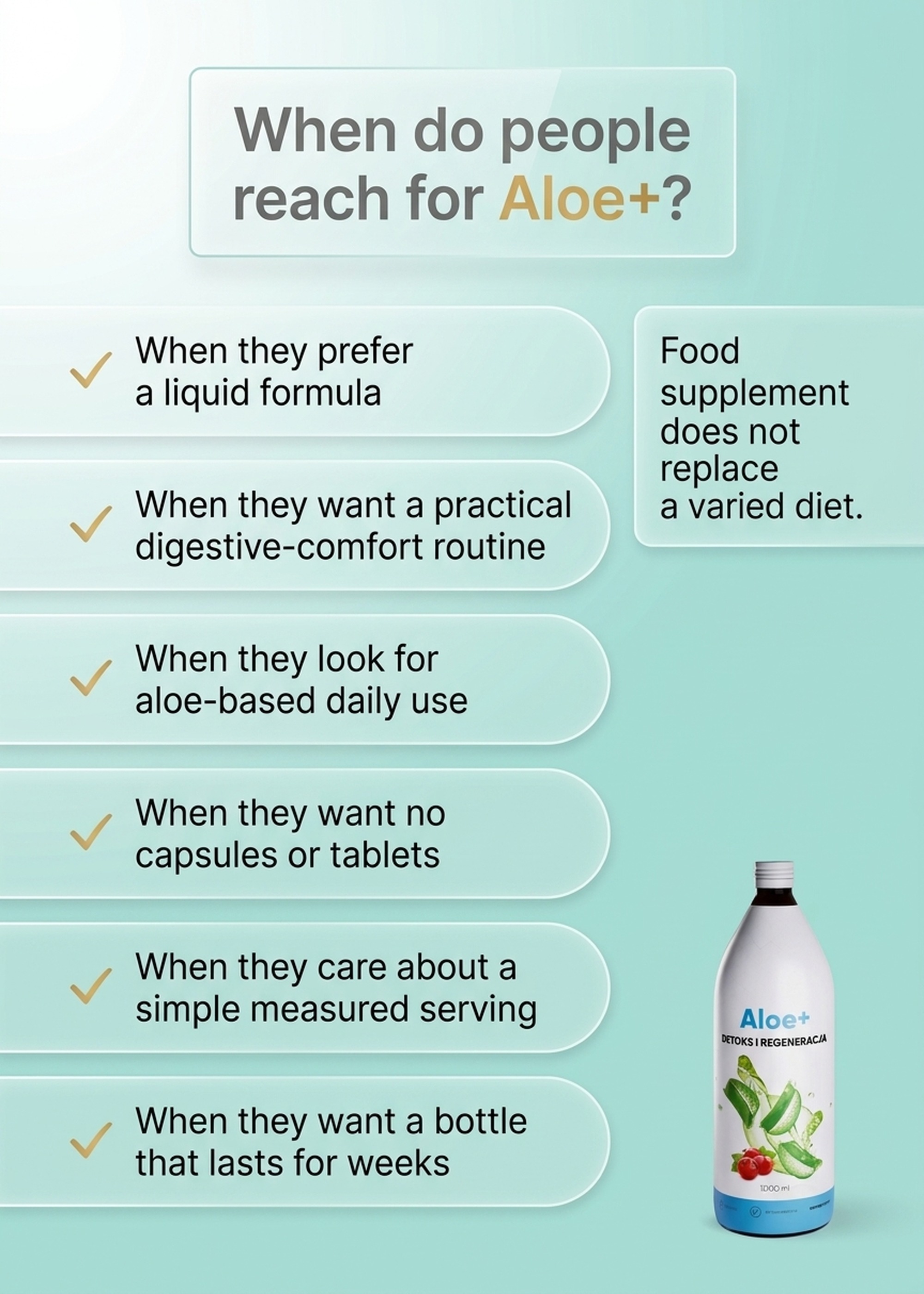 Aloe+ - Aloe Juice + Rose Hip + Vitamin C for Digestion and Immunity