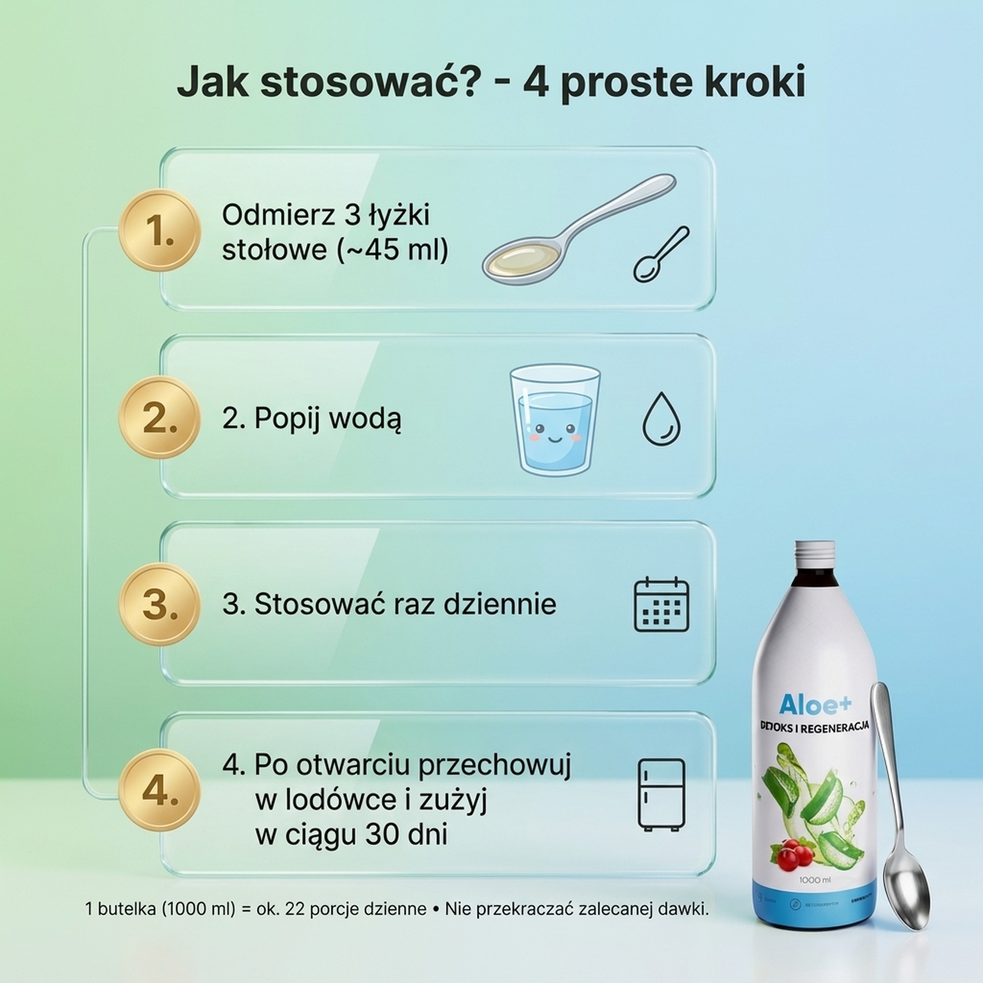 Aloe+ - Sok z aloesu + Dzika róża + Witamina C na trawienie i odporność