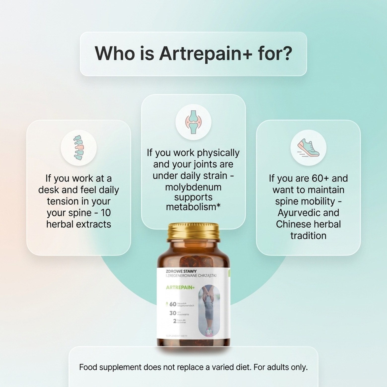 Artrepain+ - Boswellia + Ledebouriella + Achyranthes for Joint Support