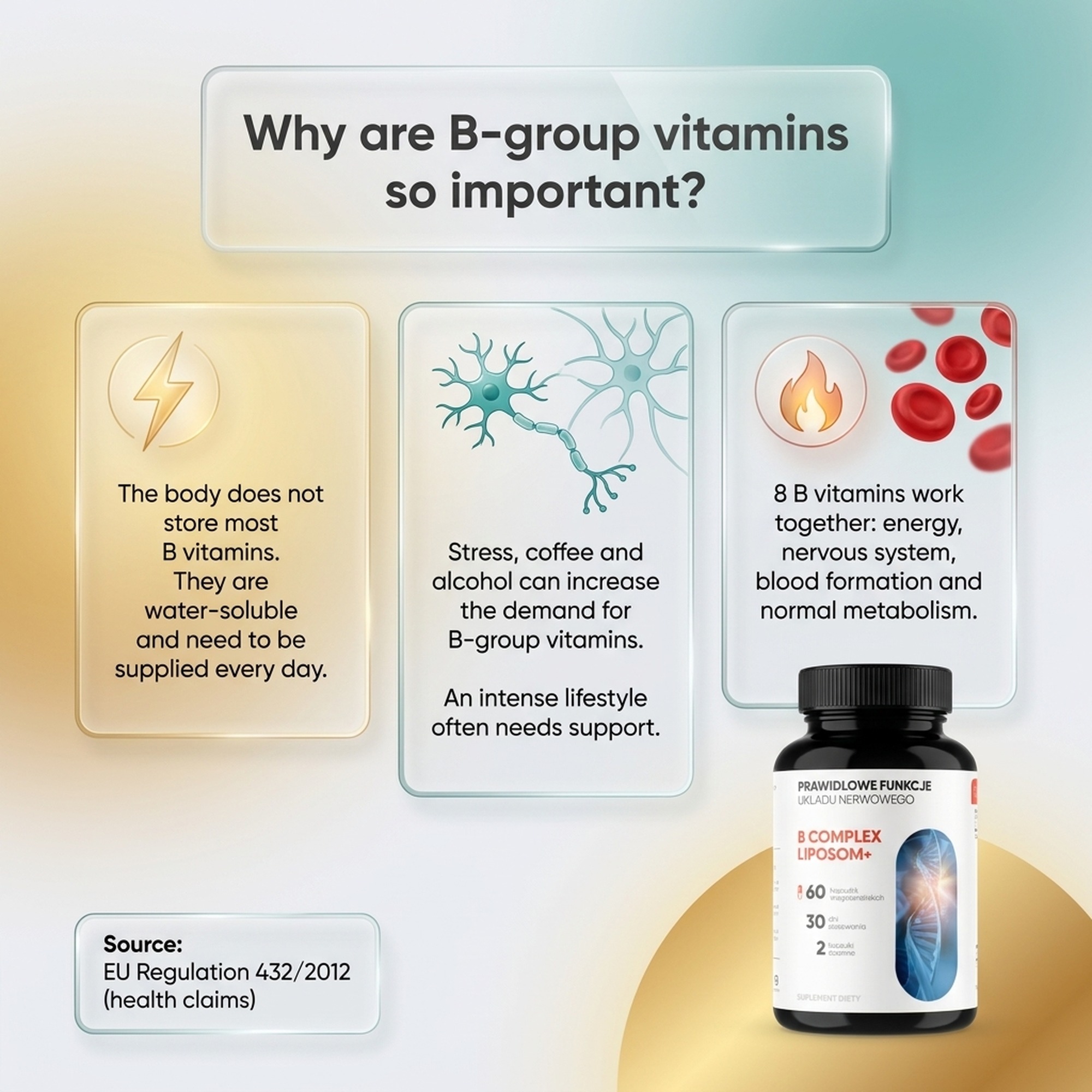 B Complex Liposom+ - 8 B Vitamins in Liposomal Technology