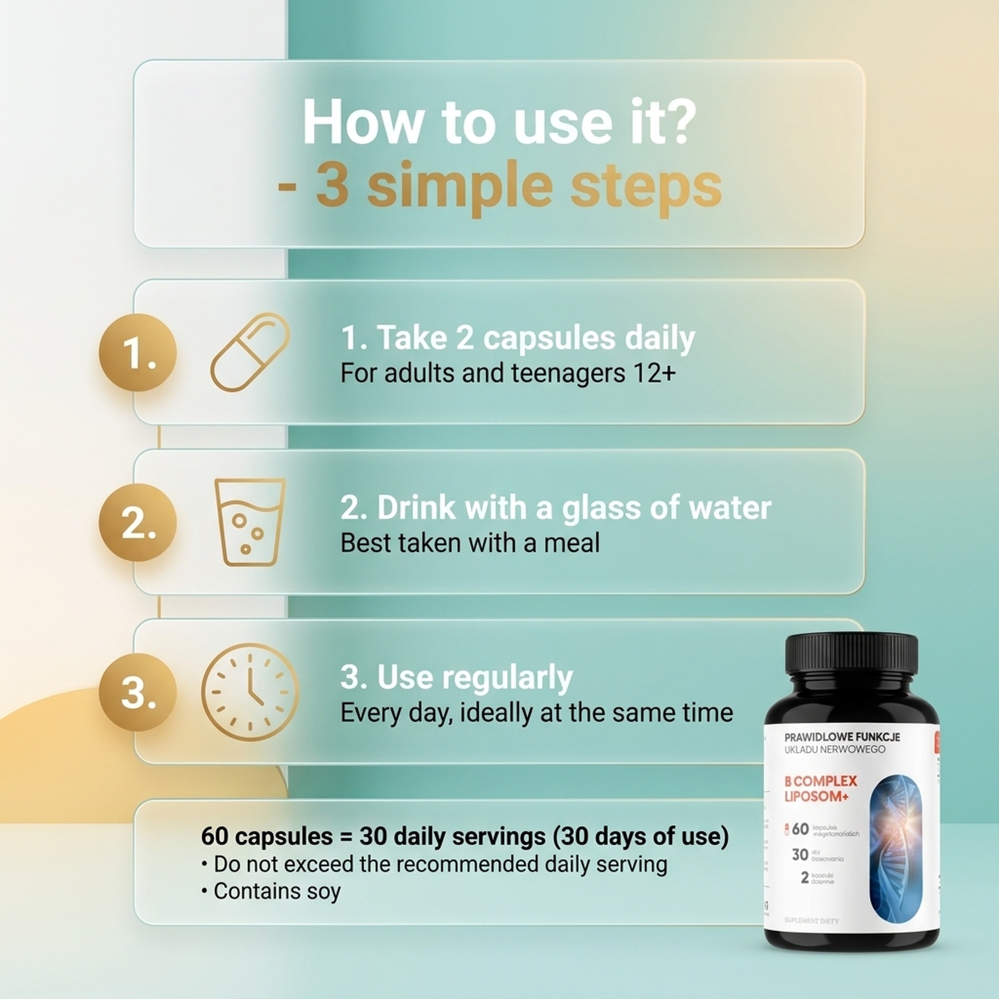B Complex Liposom+ - 8 B Vitamins in Liposomal Technology