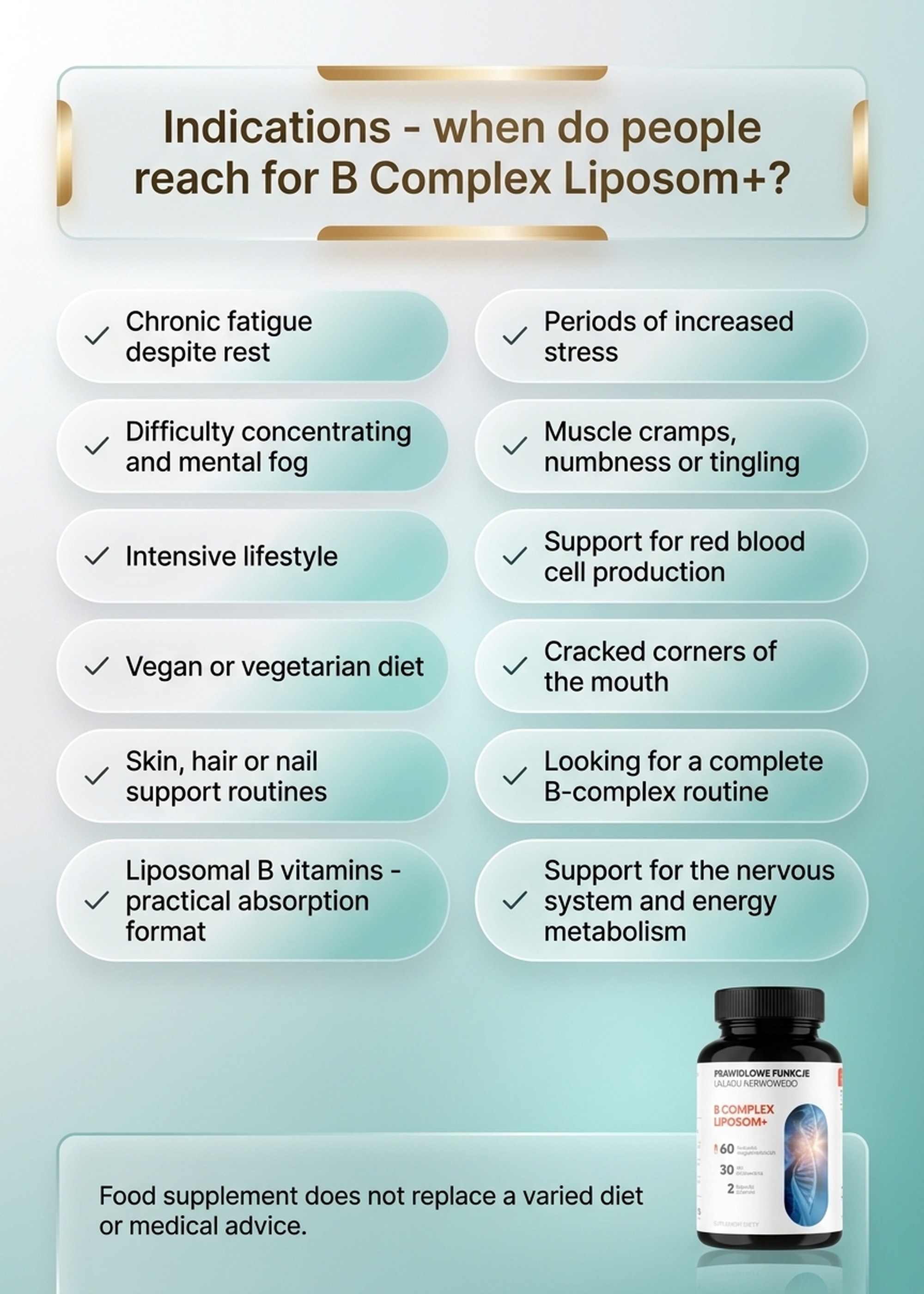 B Complex Liposom+ - 8 B Vitamins in Liposomal Technology