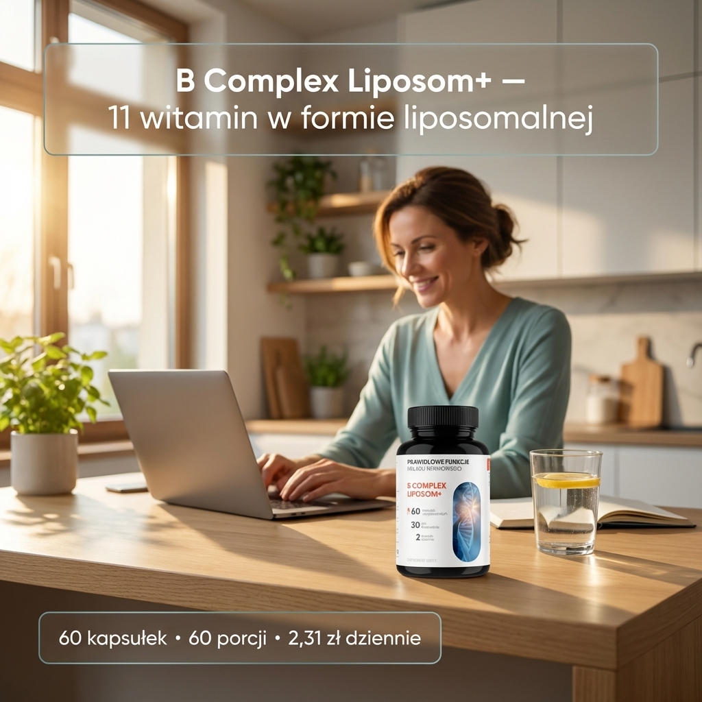 B Complex Liposom+ - 8 witamin z grupy B w technologii liposomalnej