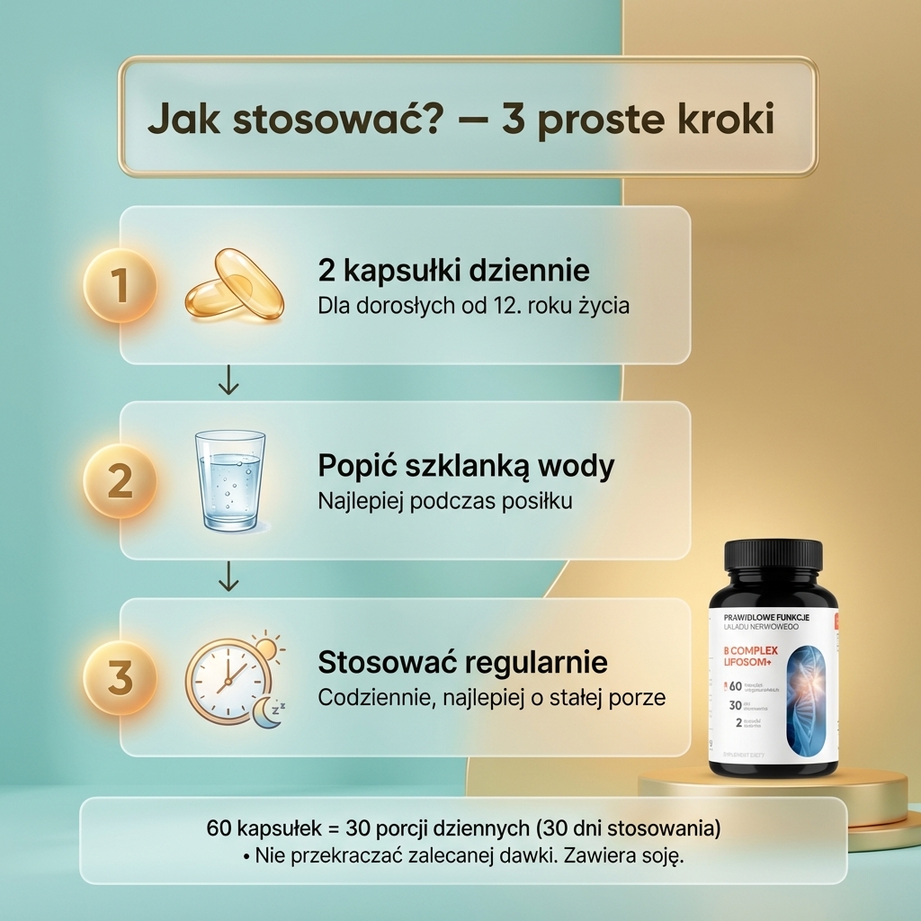 B Complex Liposom+ - 8 witamin z grupy B w technologii liposomalnej