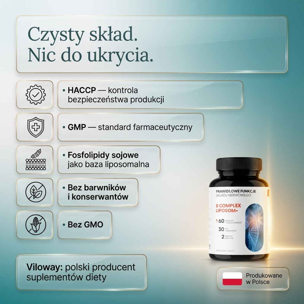 B Complex Liposom+ - 8 witamin z grupy B w technologii liposomalnej
