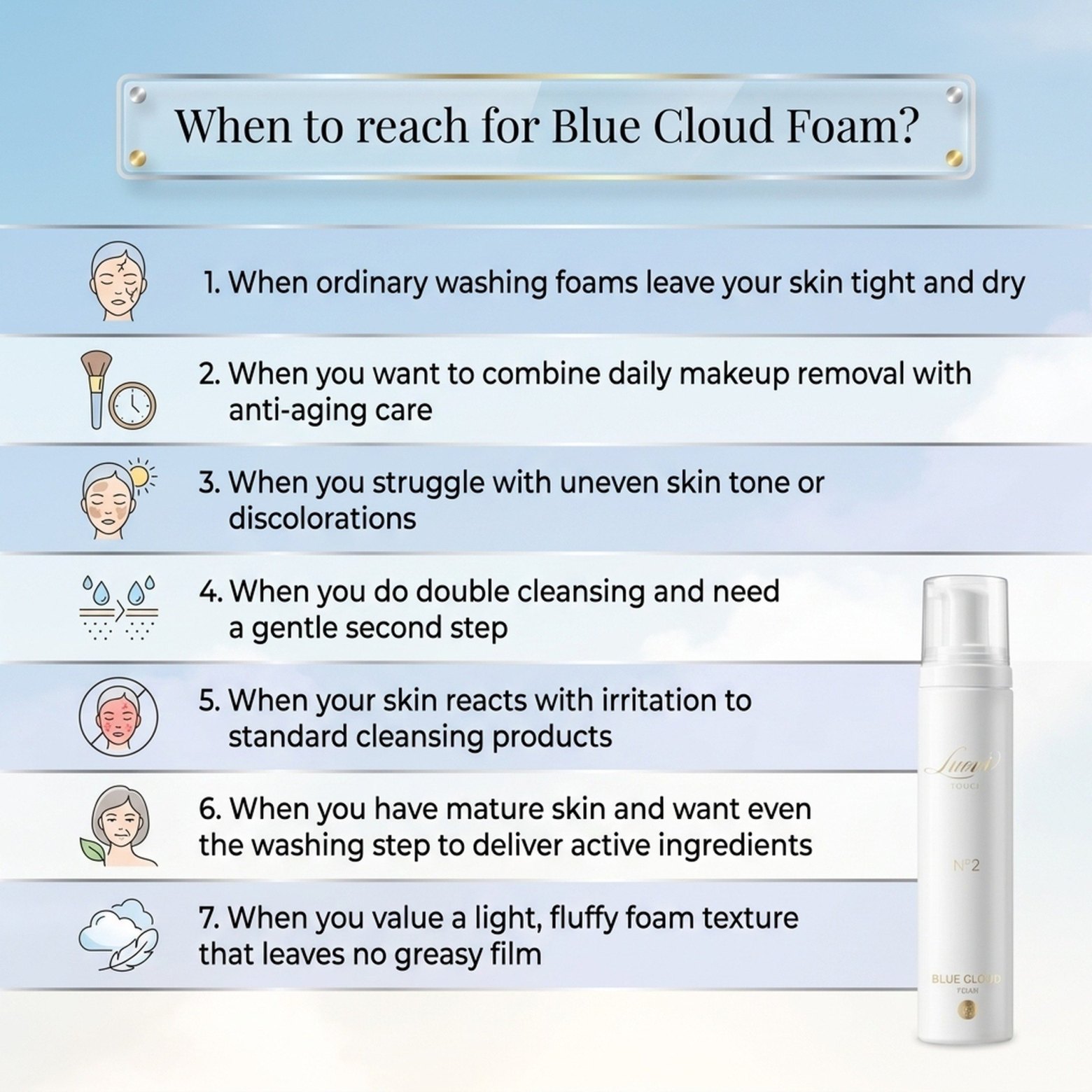 Blue Cloud Foam No. 2 – Luovi Touch