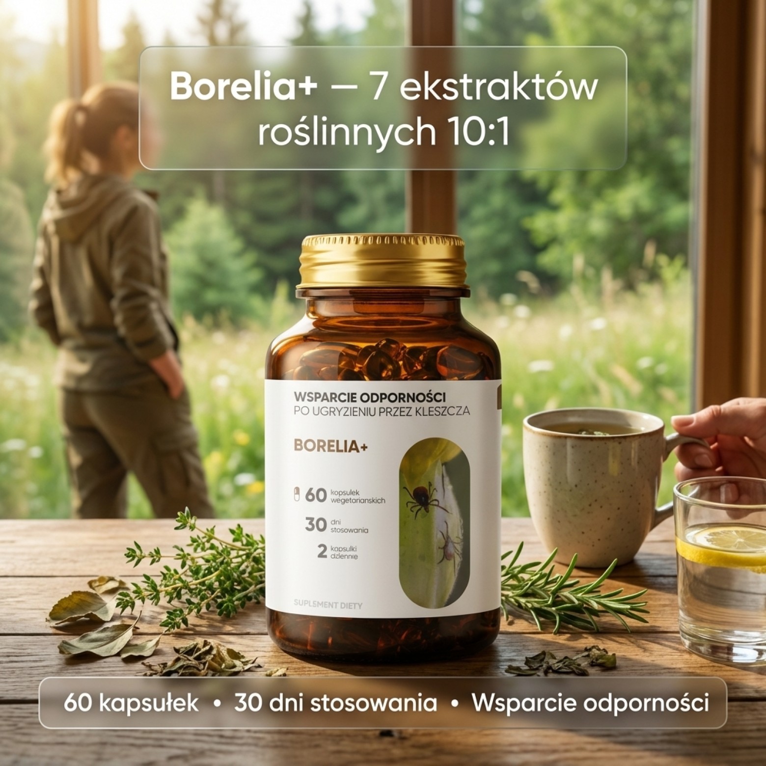 Borelia+ - Tarczyca bajkalska + Czystek + Szczeć w formule roślinnej
