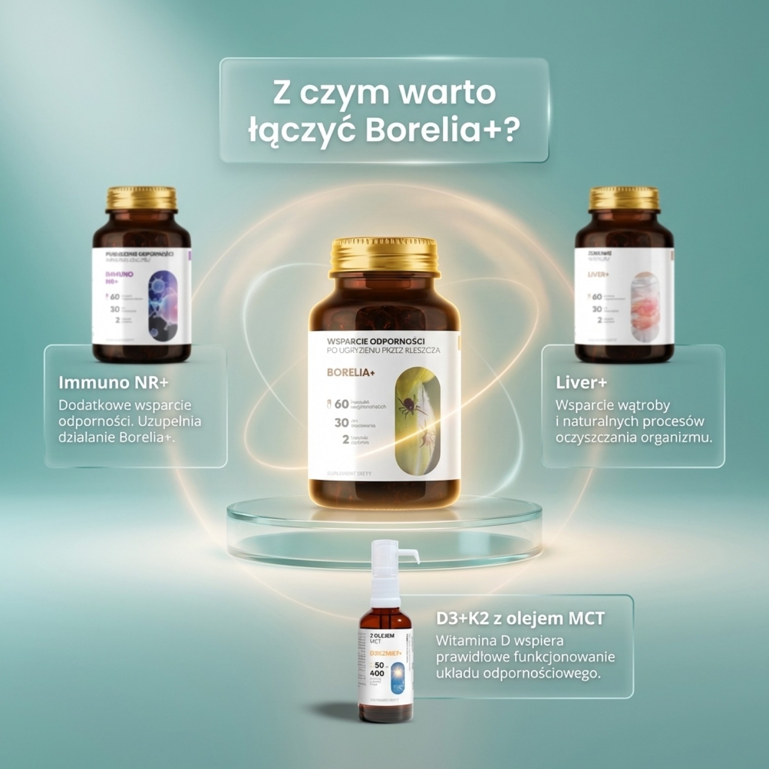 Borelia+ - Tarczyca bajkalska + Czystek + Szczeć w formule roślinnej