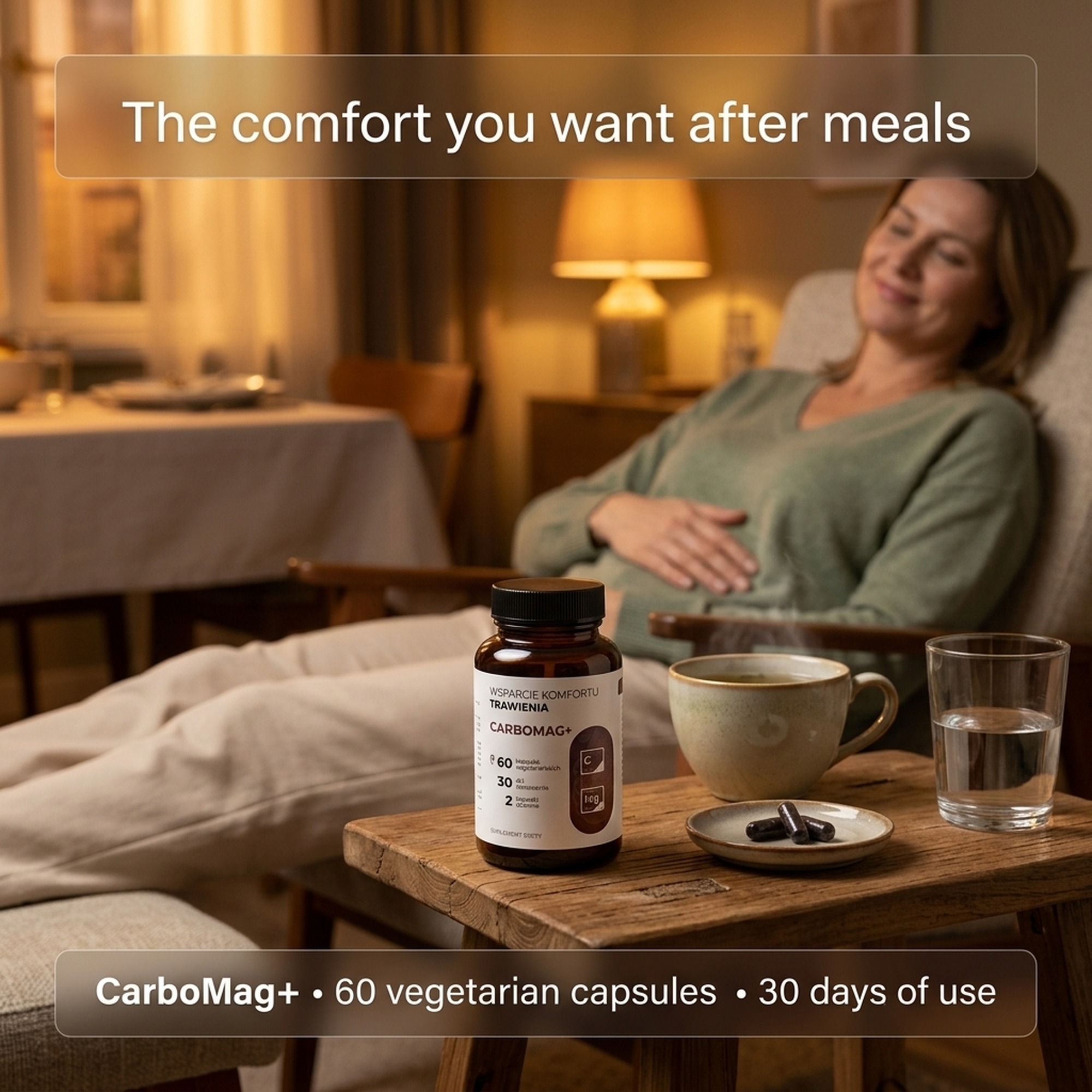 CarboMag+ - Activated coconut charcoal + magnesium for digestive comfort and bloating