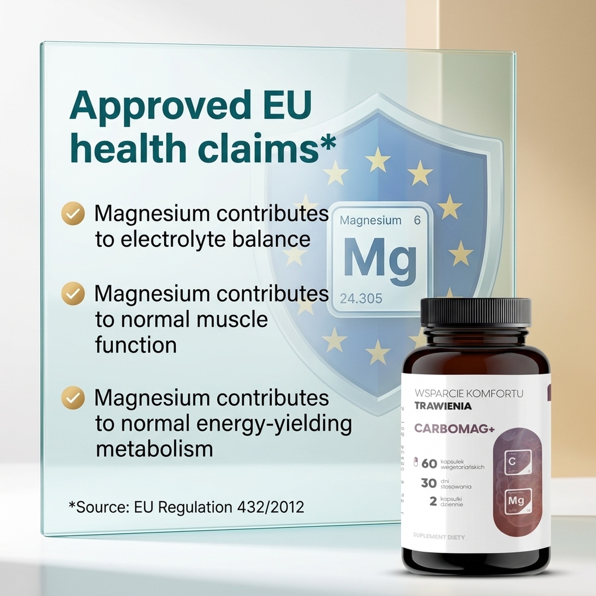 CarboMag+ - Activated coconut charcoal + magnesium for digestive comfort and bloating