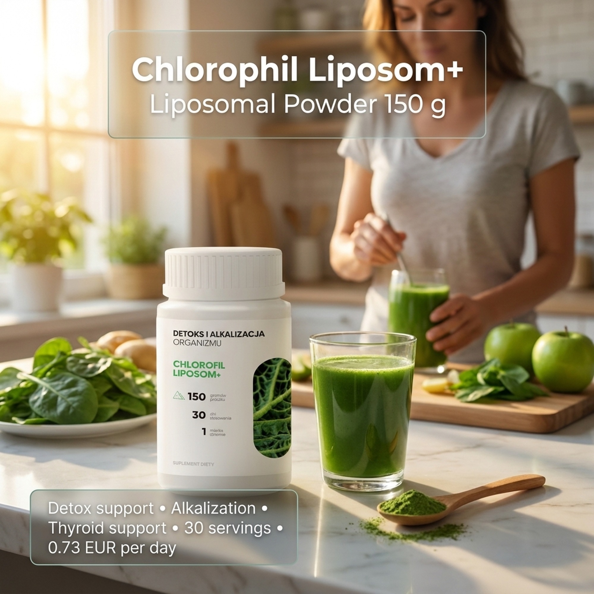 Chlorofil Liposom+ - Chlorophyll, Alfalfa and Green Oat in a Premium Formula