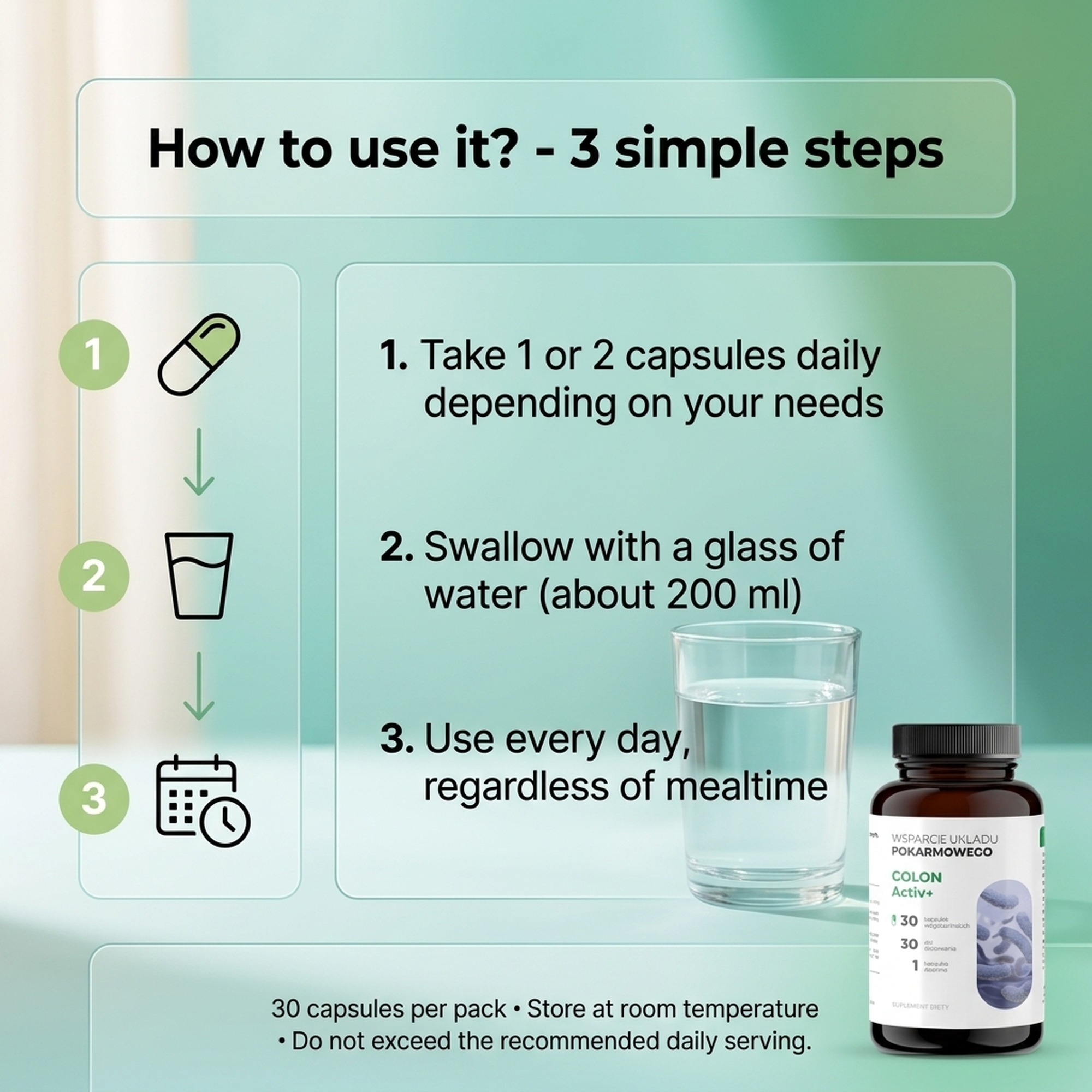Colon Active 30 - Probiotic Acidophilus + Rhamnosus + Bifidobacterium