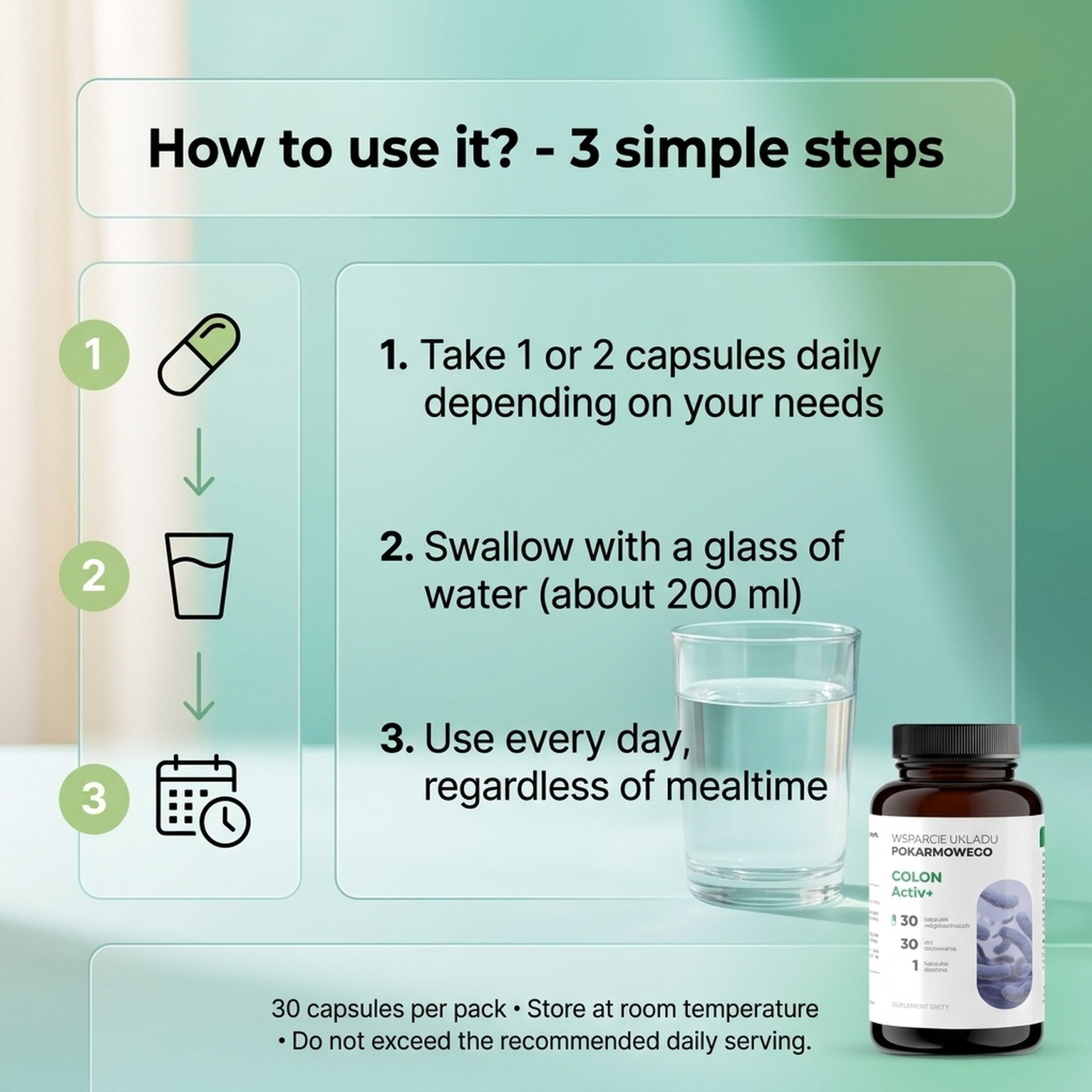 Colon Active 30 - Probiotic Acidophilus + Rhamnosus + Bifidobacterium