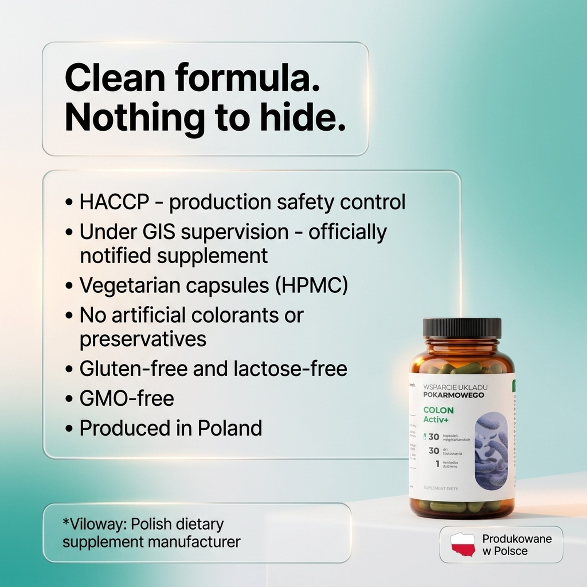 Colon Active 30 - Probiotic Acidophilus + Rhamnosus + Bifidobacterium