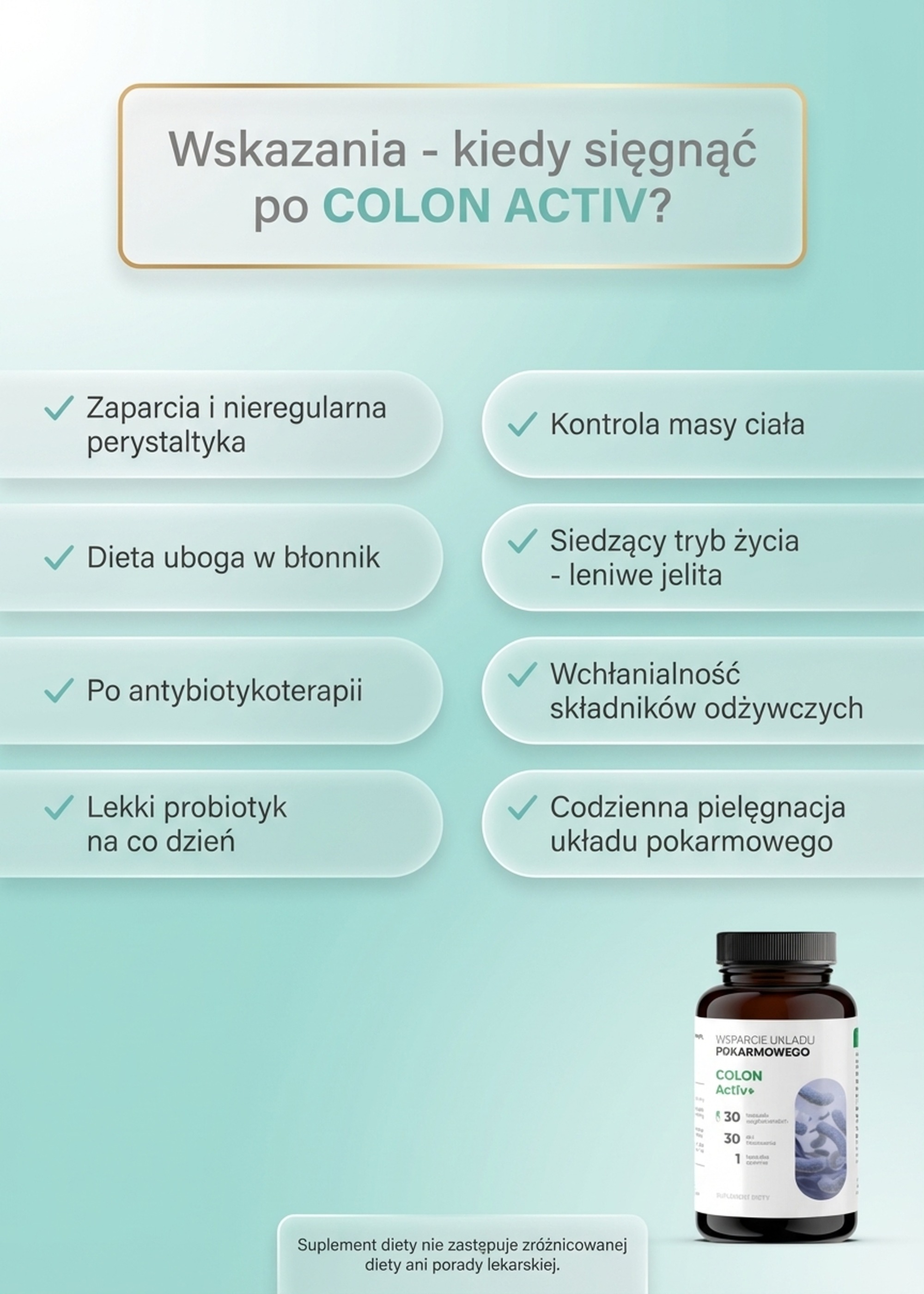 Colon Activ 30 - Probiotyk Acidophilus + Rhamnosus + Bifidobacterium