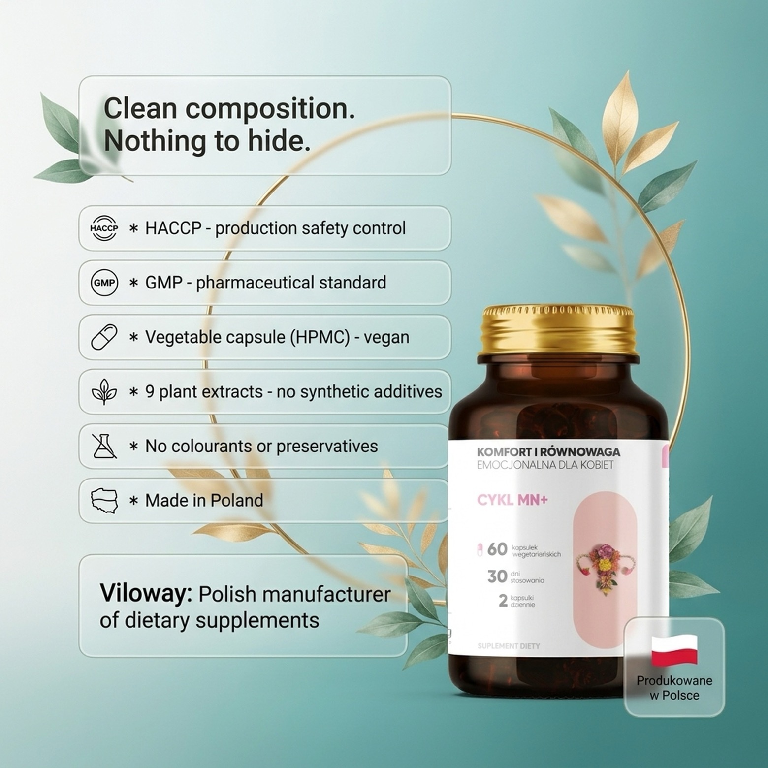 Cykl MN+ - Alchemilla + Shatavari + Raspberry for Cycle Harmony
