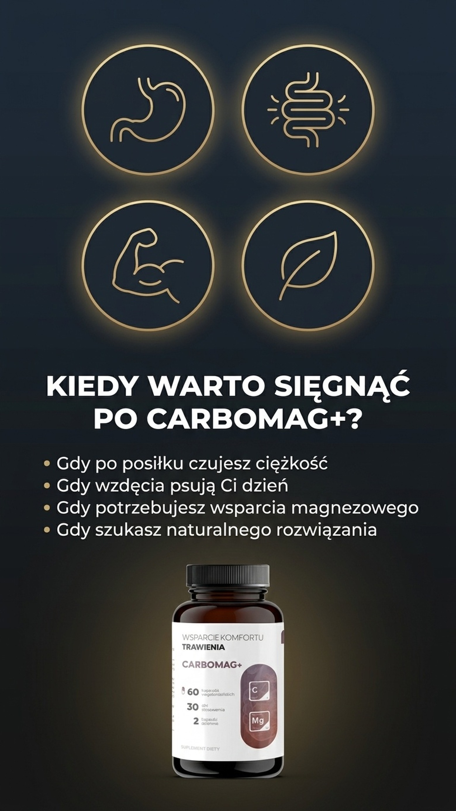 CarboMag+ - Węgiel aktywny z kokosa + Magnez na komfort trawienia i wzdęcia — story 2