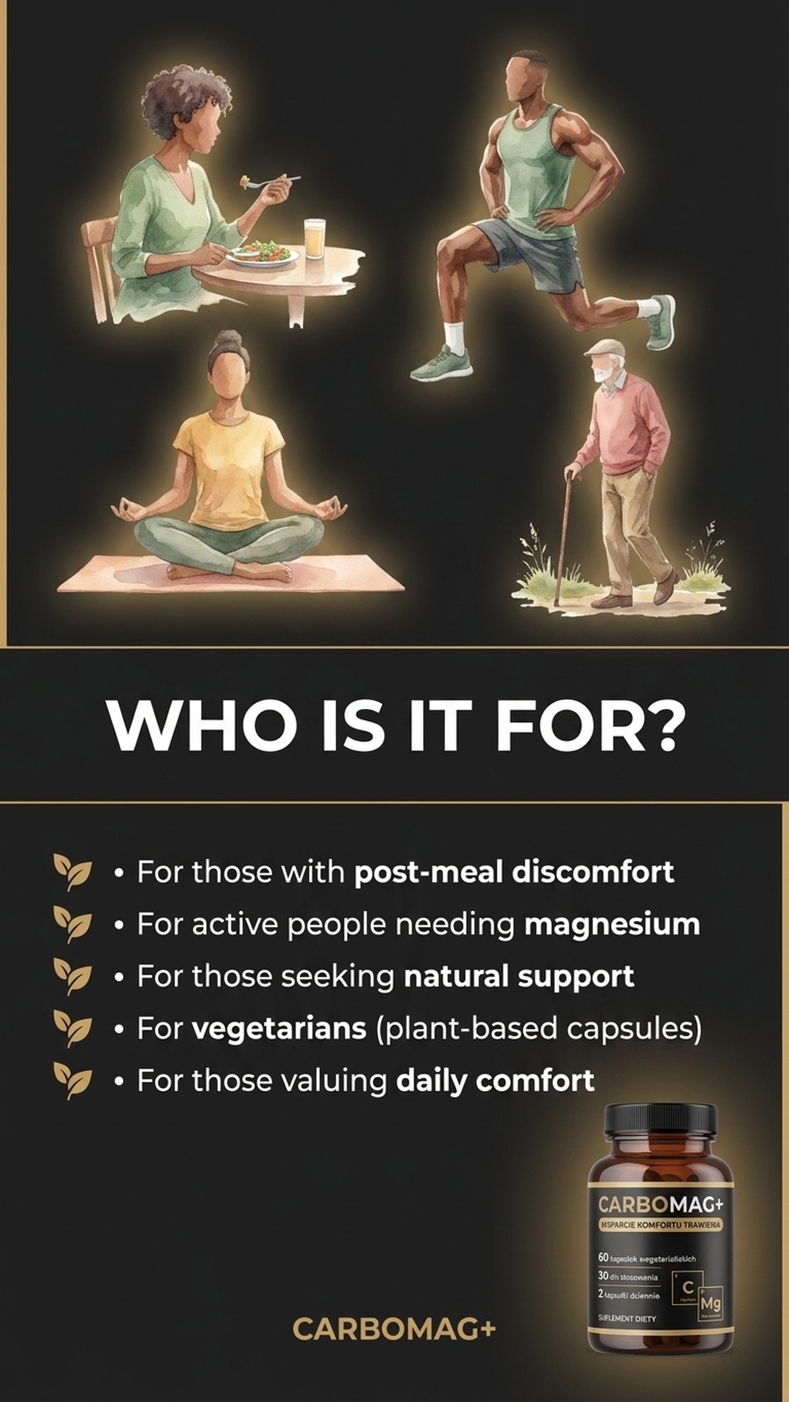 CarboMag+ - Activated coconut charcoal + magnesium for digestive comfort and bloating — story 5