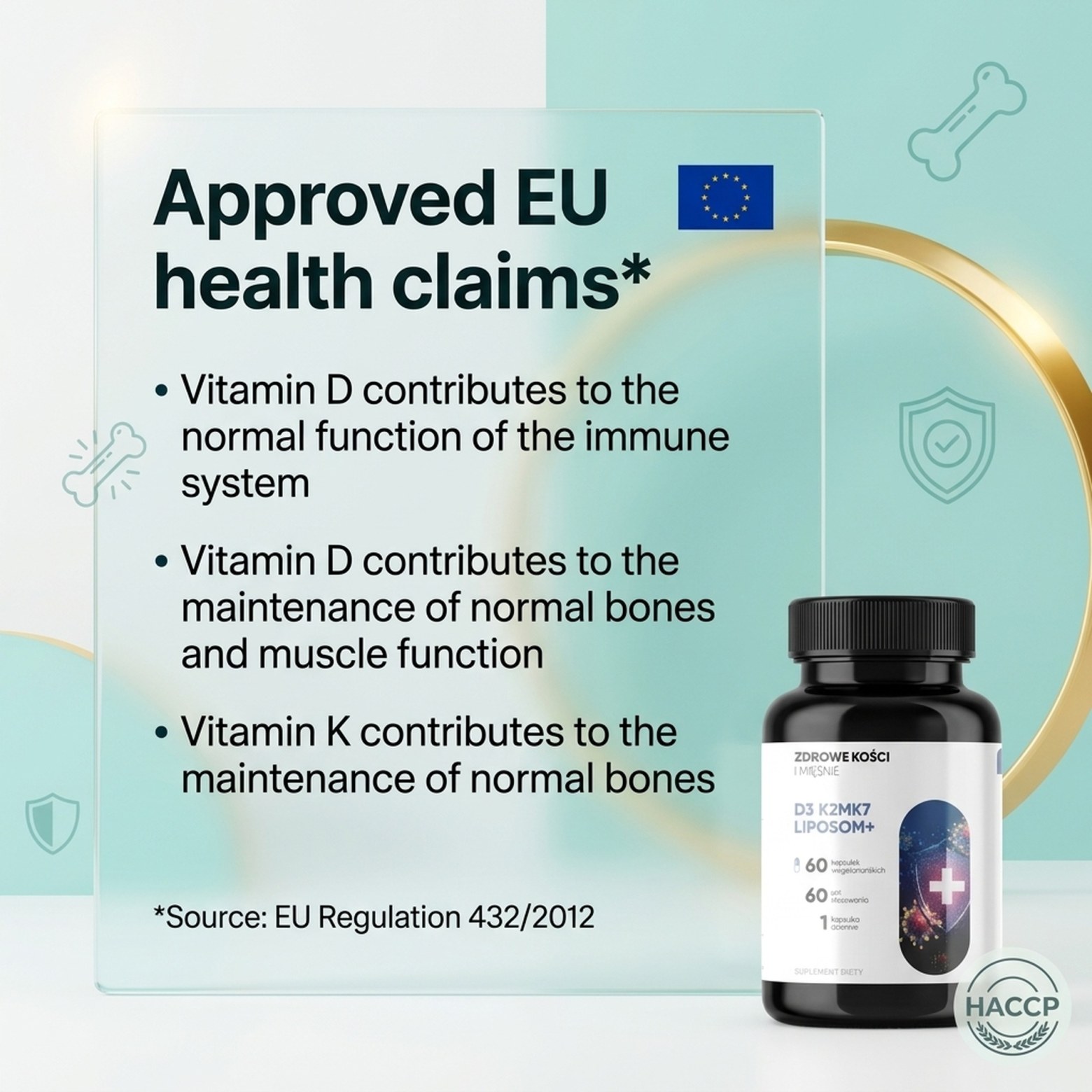 D3 K2 MK7 Liposom+ - Vitamin D 2000 IU + K2 MK7 in Liposomes