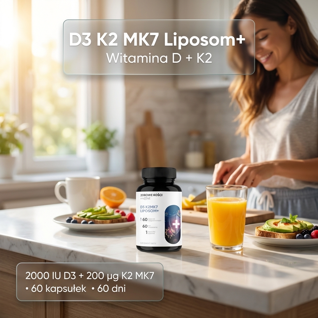 D3 K2 MK7 Liposom+ - witamina D 2000 IU + K2 MK7 w liposomach