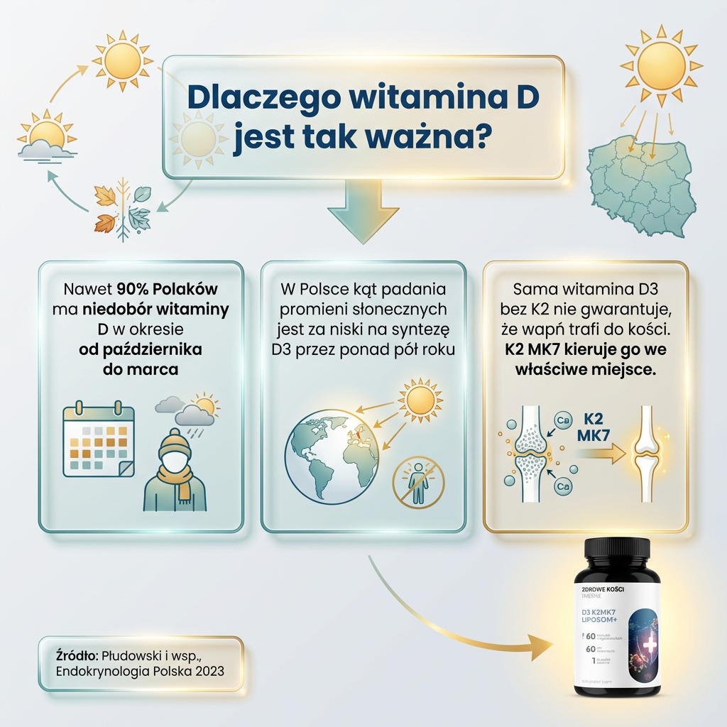 D3 K2 MK7 Liposom+ - witamina D 2000 IU + K2 MK7 w liposomach