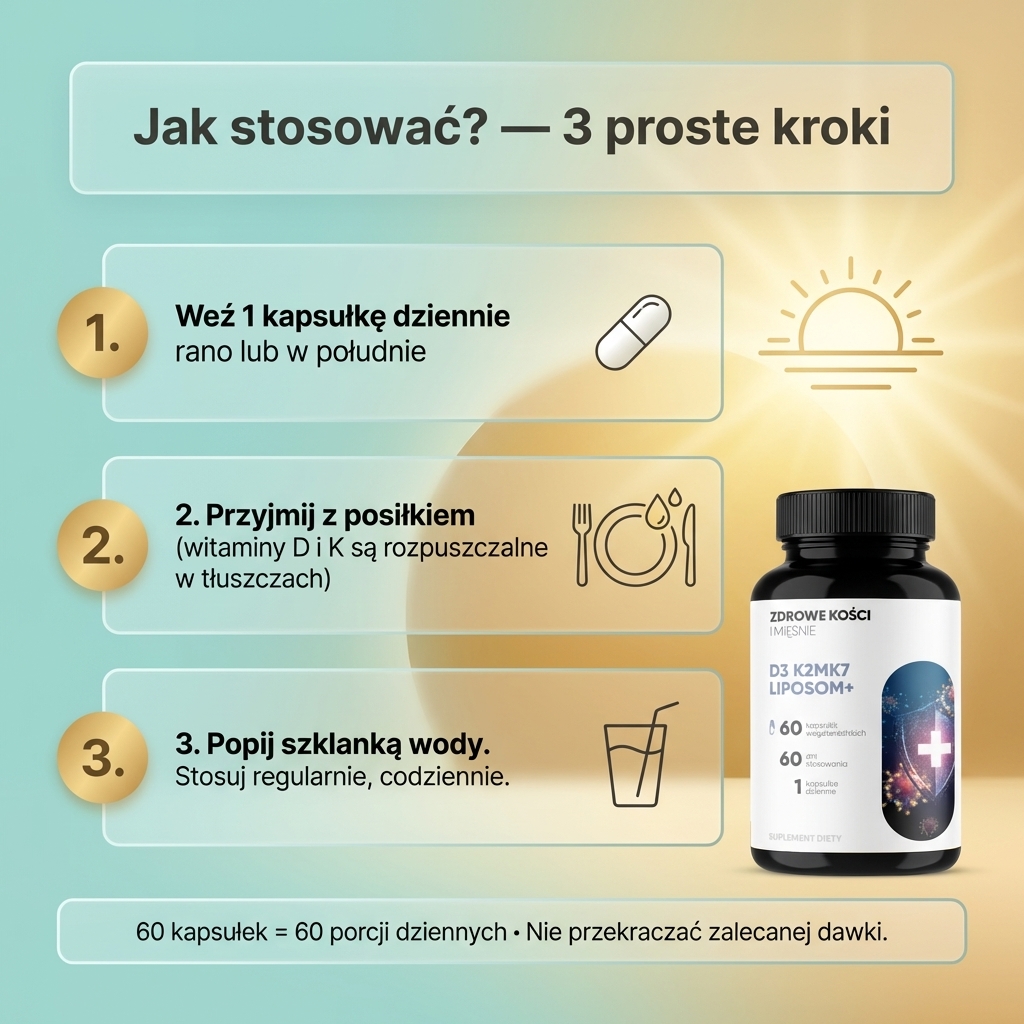 D3 K2 MK7 Liposom+ - witamina D 2000 IU + K2 MK7 w liposomach