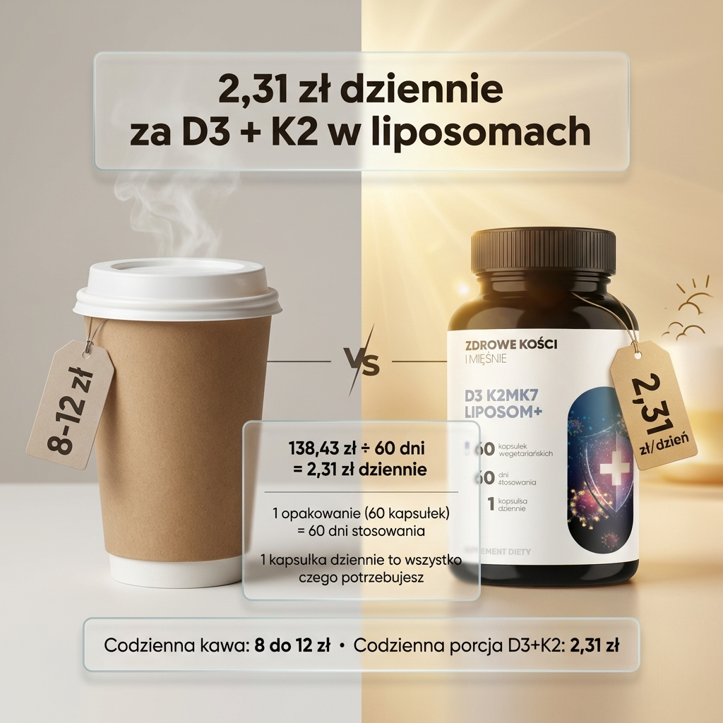 D3 K2 MK7 Liposom+ - witamina D 2000 IU + K2 MK7 w liposomach