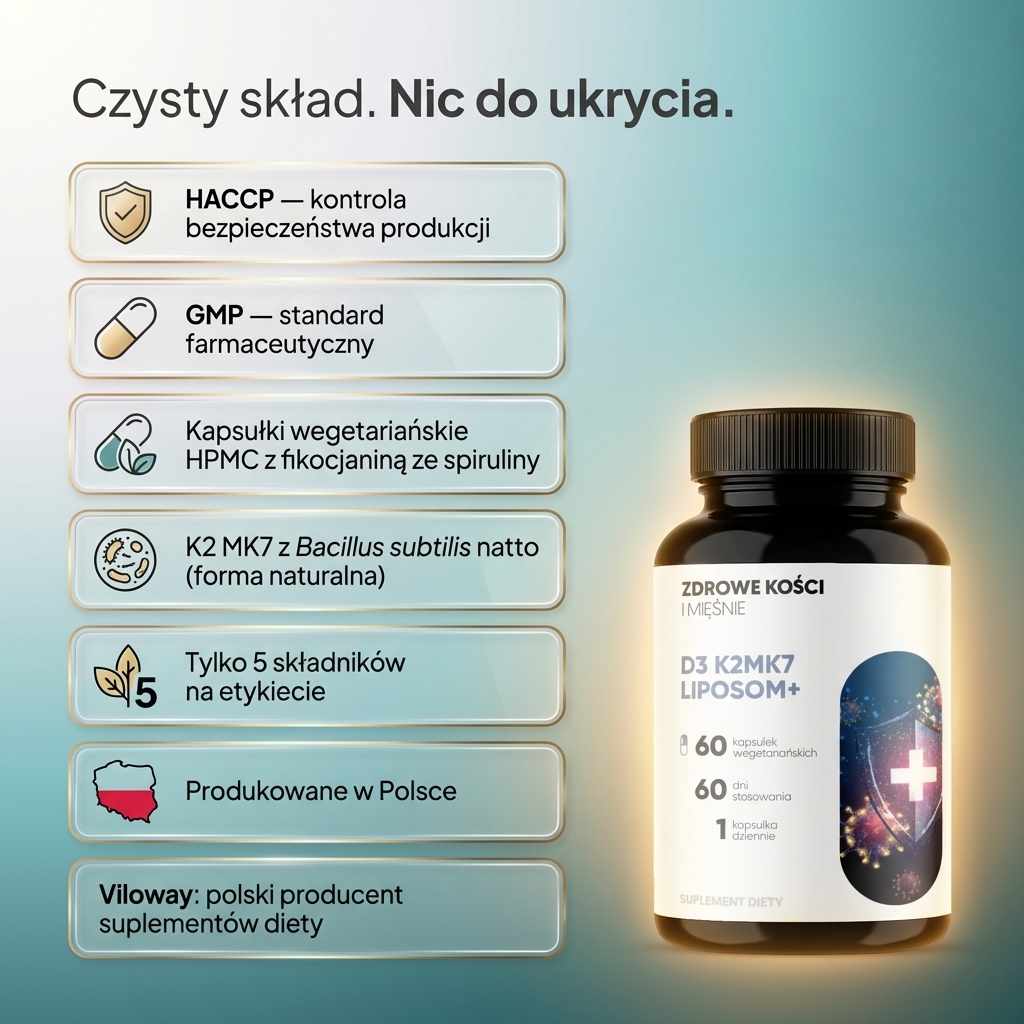 D3 K2 MK7 Liposom+ - witamina D 2000 IU + K2 MK7 w liposomach