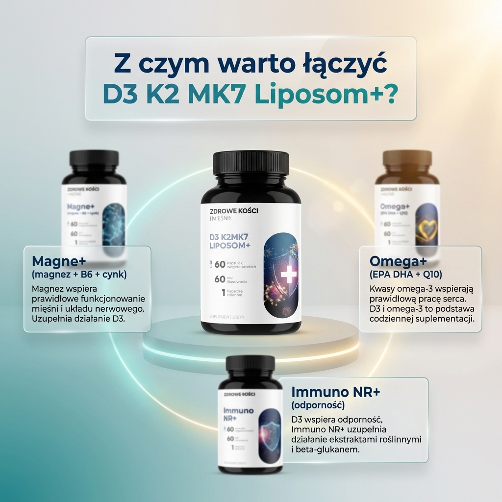 D3 K2 MK7 Liposom+ - witamina D 2000 IU + K2 MK7 w liposomach