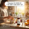 Vitamin D3 + K2 MK7 with MCT Oil - 2000 IU - Drops 50 ml