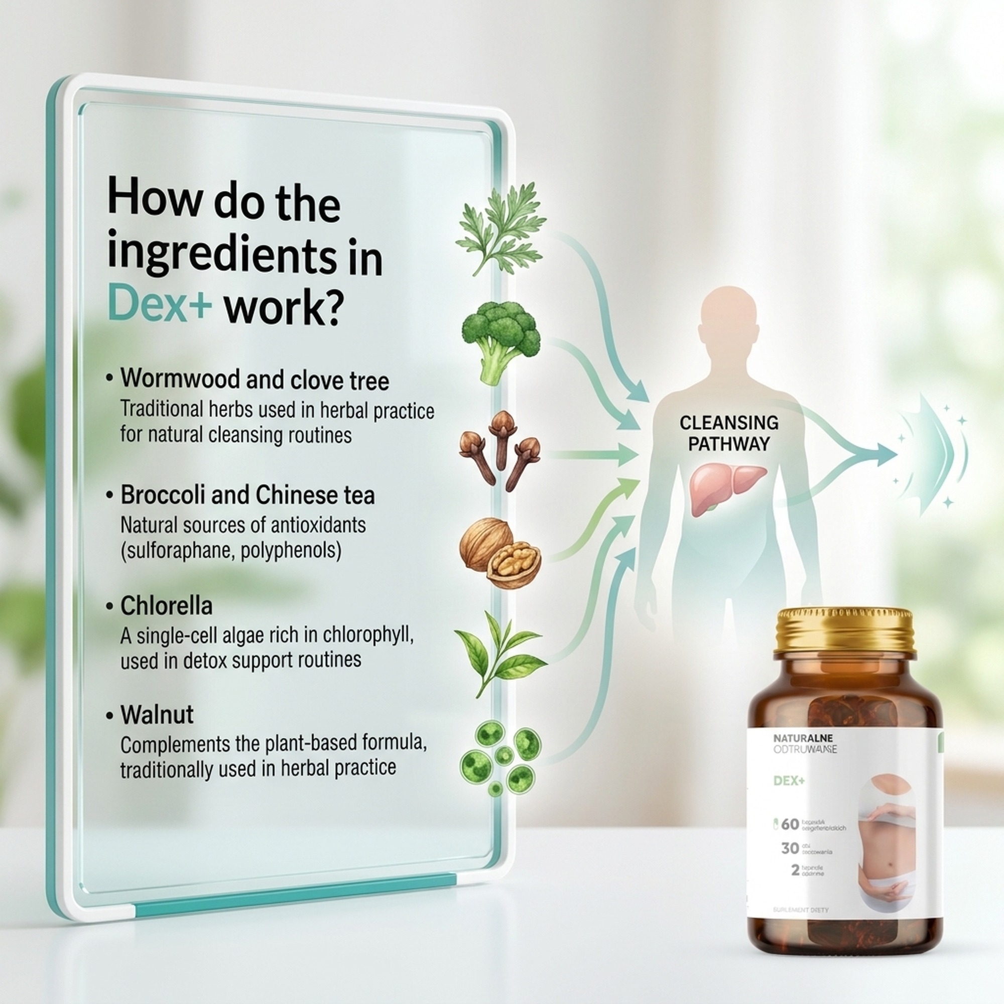Dex+ - Wormwood + Broccoli + Clove Tree for Body Detox