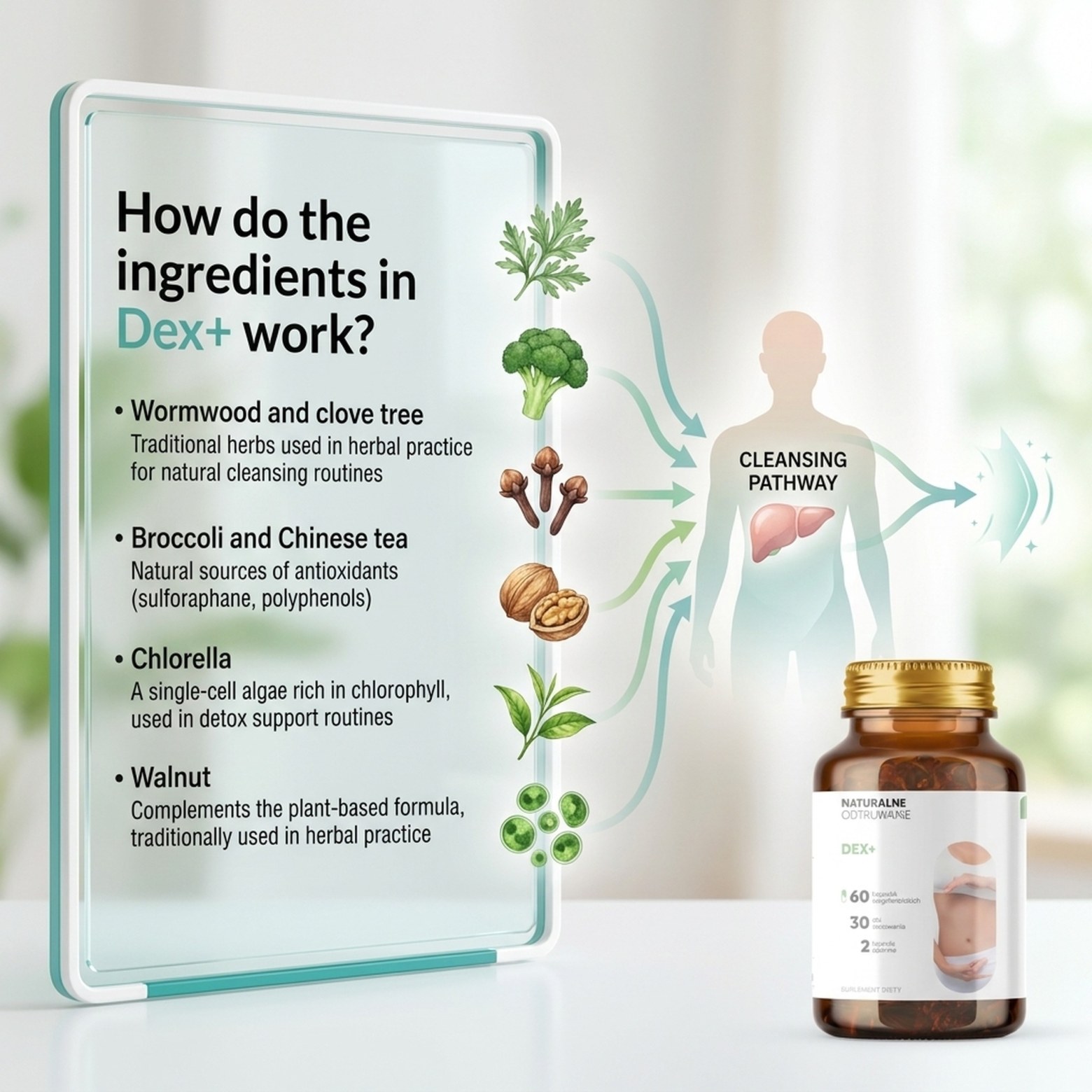 Dex+ - Wormwood + Broccoli + Clove Tree for Body Detox