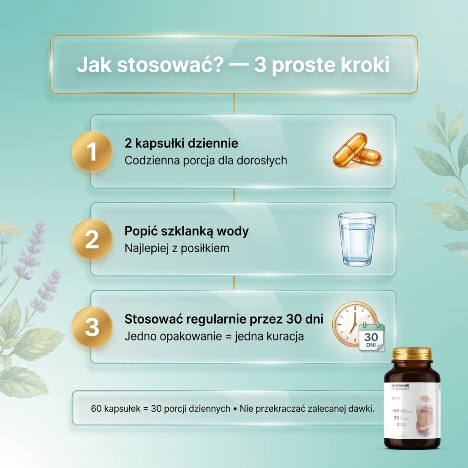 Dex+ - Bylica + Brokuł + Goździkowiec na oczyszczanie organizmu