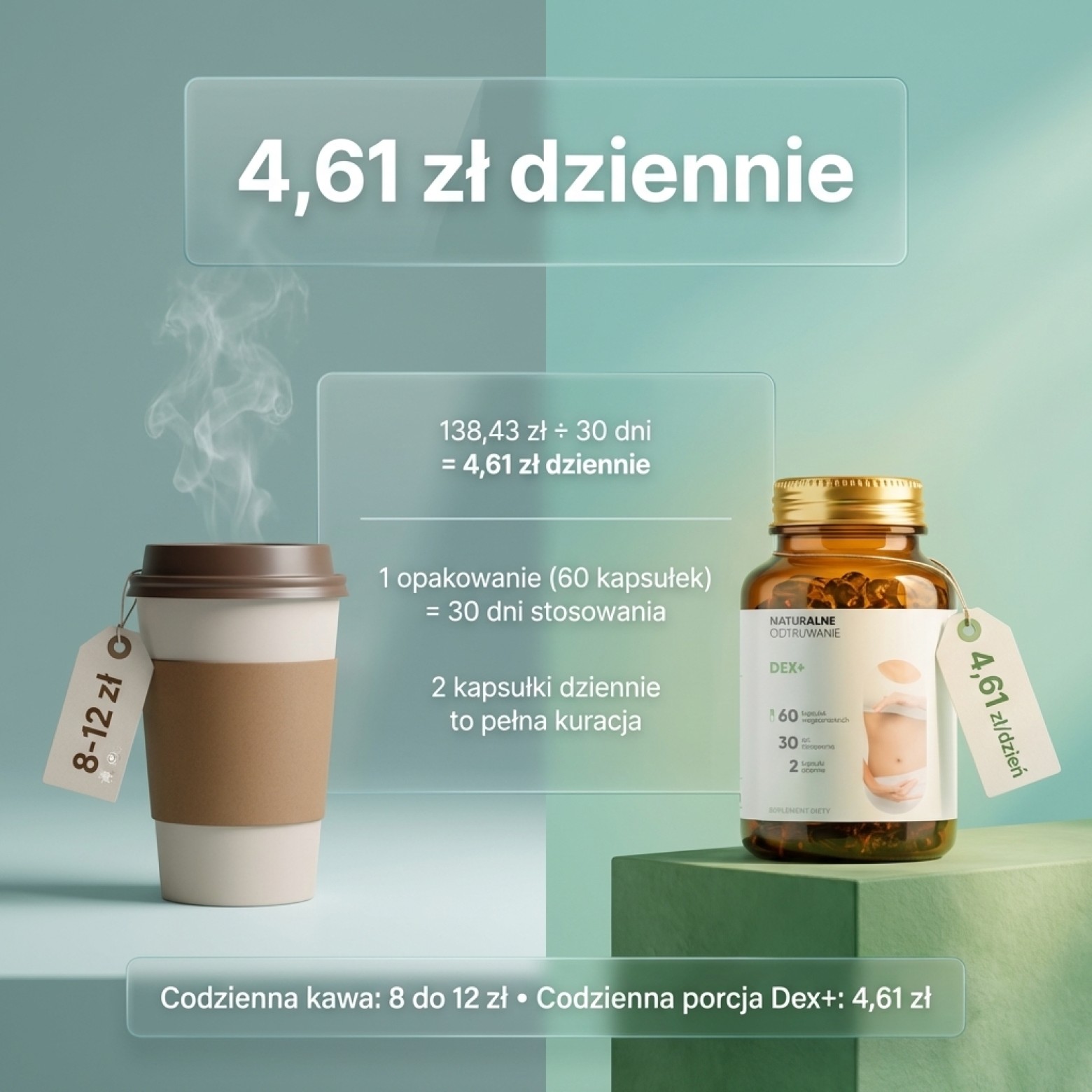 Dex+ - Bylica + Brokuł + Goździkowiec na oczyszczanie organizmu