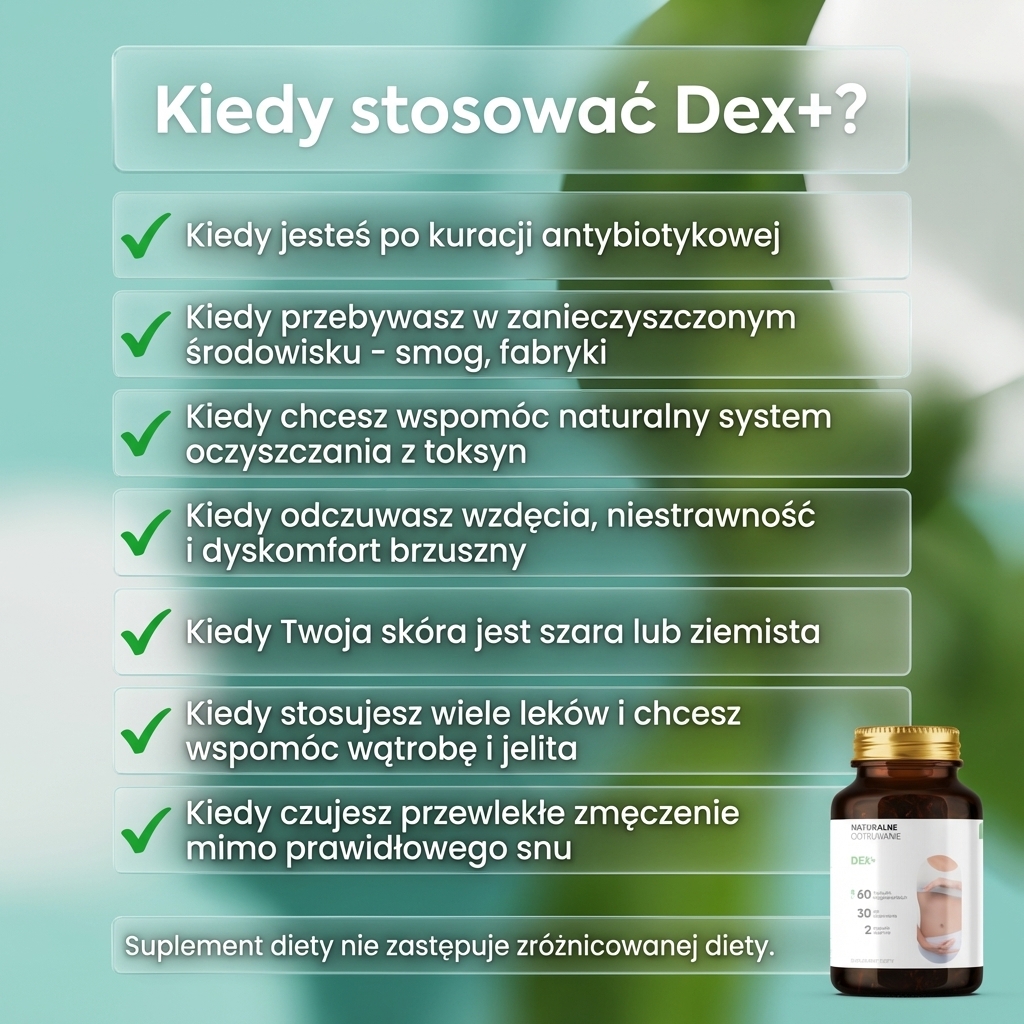 Dex+ - Bylica + Brokuł + Goździkowiec na oczyszczanie organizmu