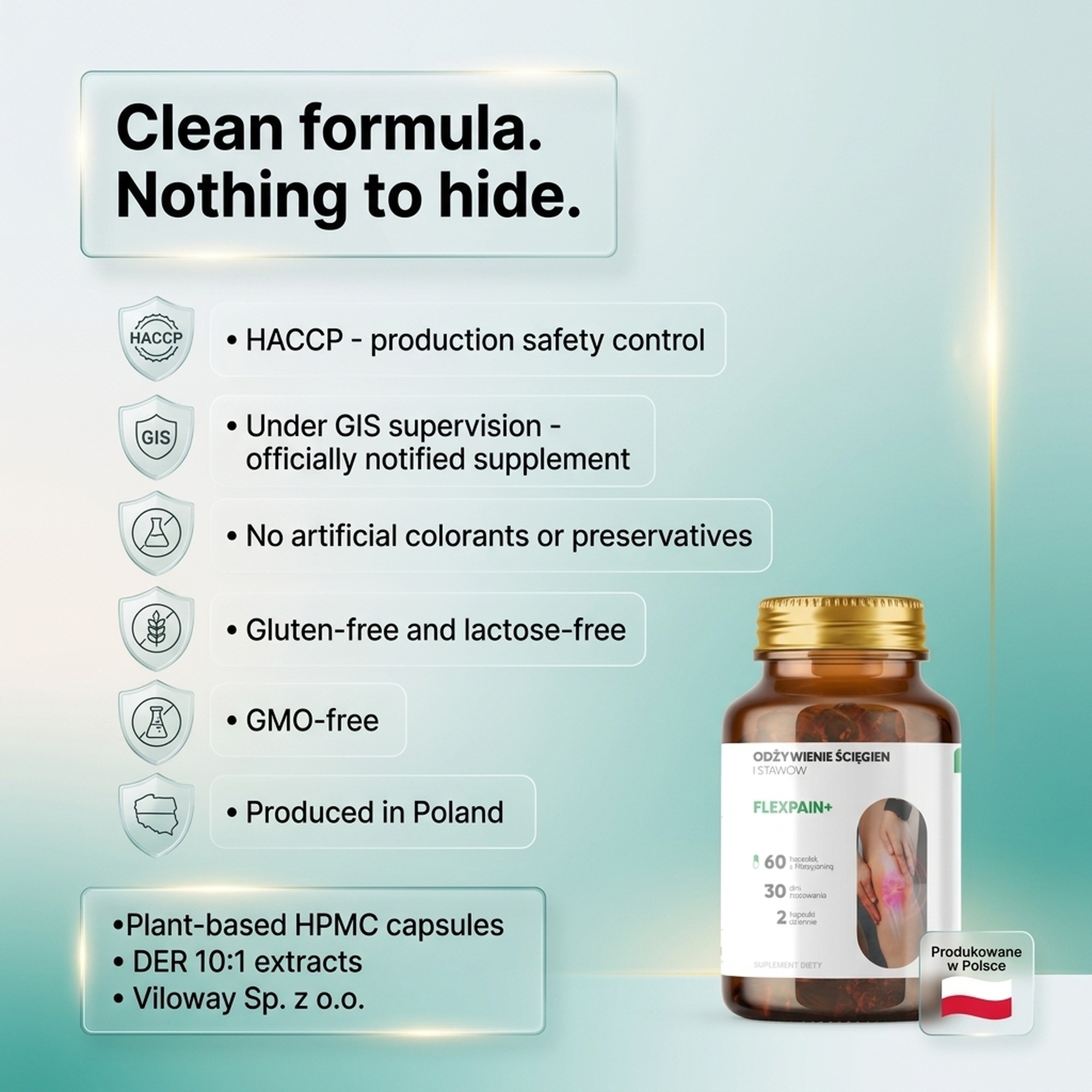 Flexpain+ - White Willow + Boswellia + Mangosteen for Healthy Joints