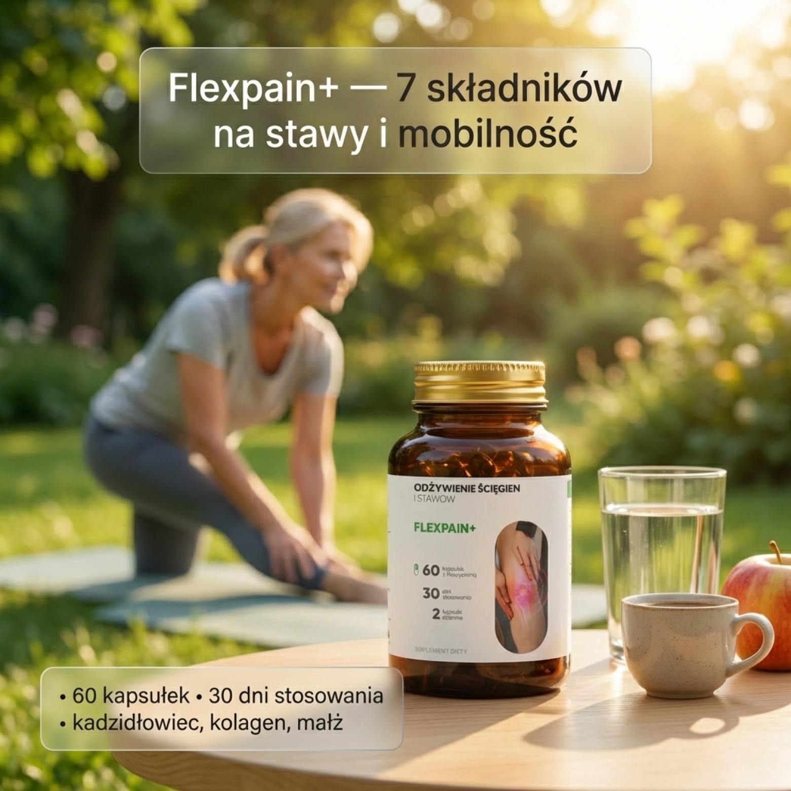 Flexpain+ - Wierzba biała + Kadzidłowiec + Mangostan na zdrowe stawy
