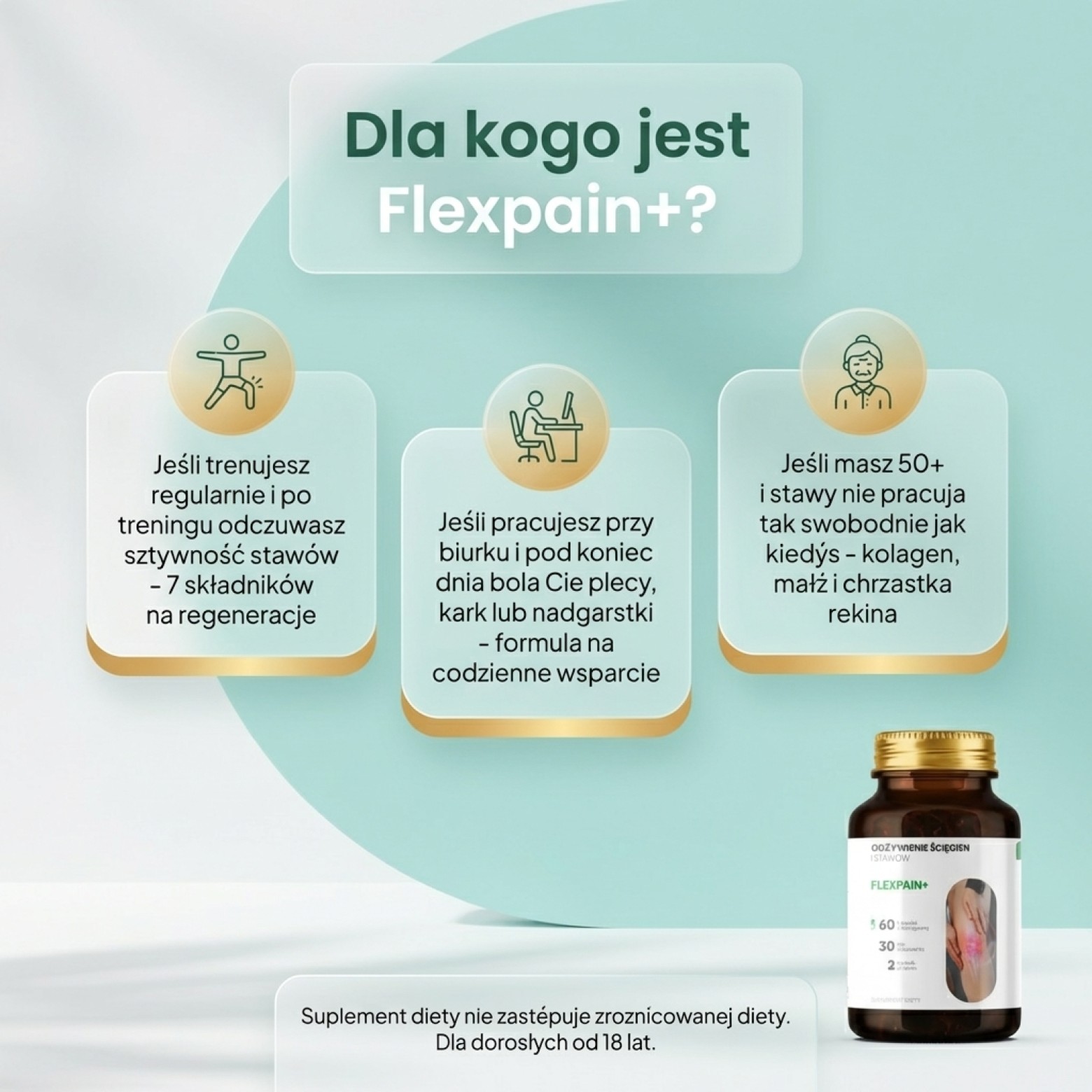 Flexpain+ - Wierzba biała + Kadzidłowiec + Mangostan na zdrowe stawy