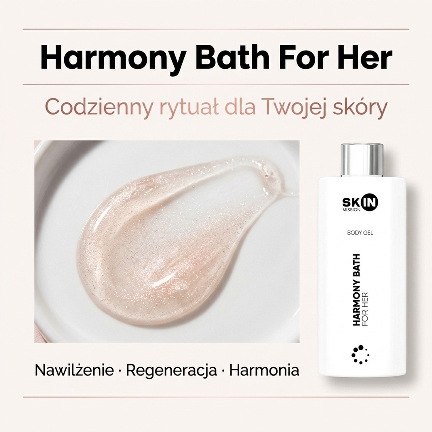 Harmony Bath For Her – Moisturizing Shower Gel for Women – 300ml | Skin Mission