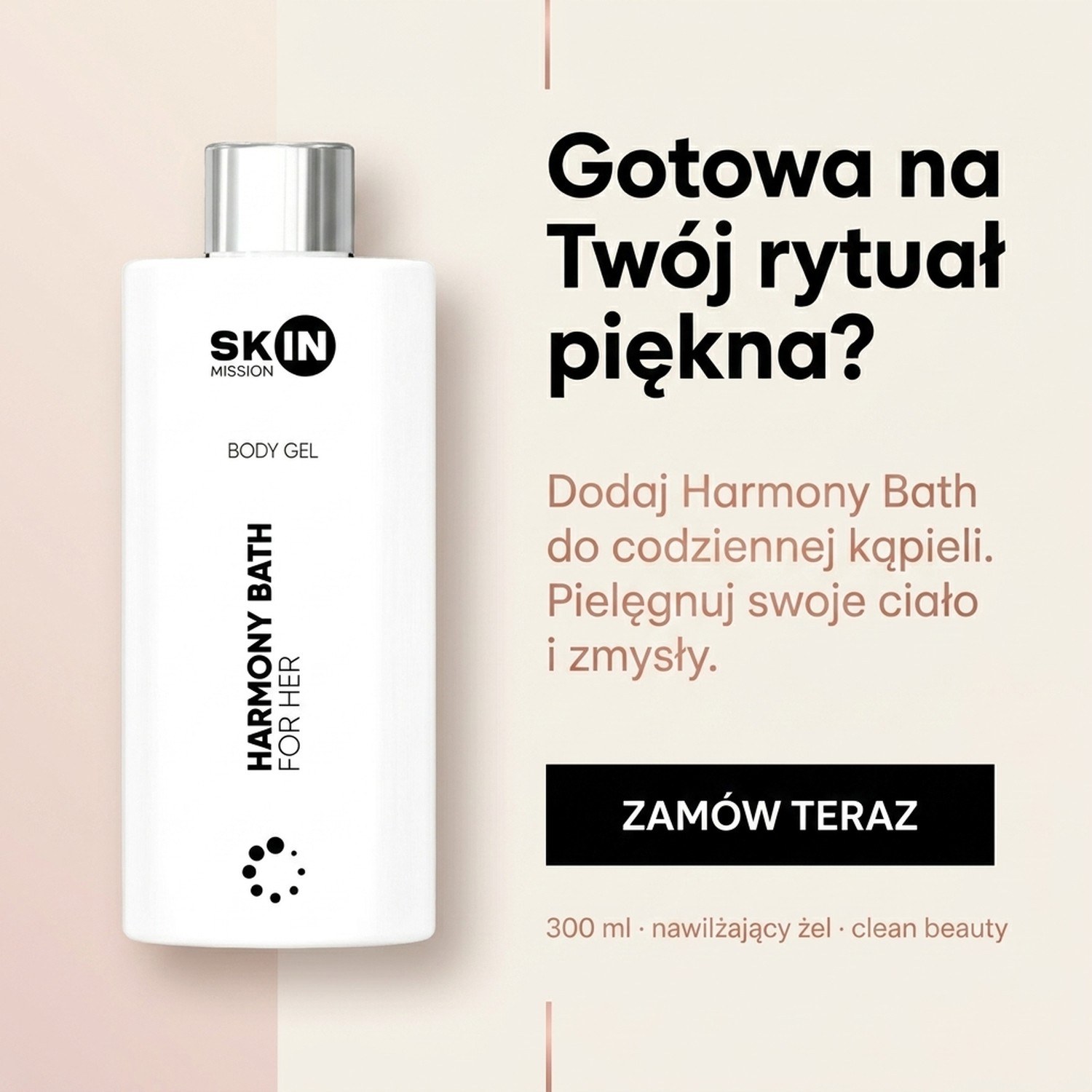 Harmony Bath For Her – Moisturizing Shower Gel for Women – 300ml | Skin Mission