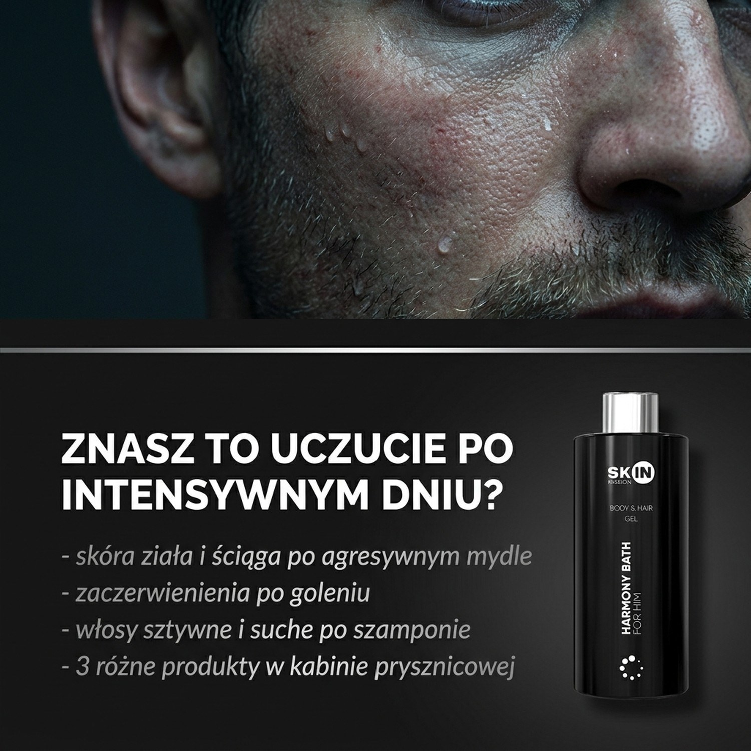 Harmony Bath For Him - Żel pod Prysznic dla Aktywnych Mężczyzn 300ml | Skin Mission