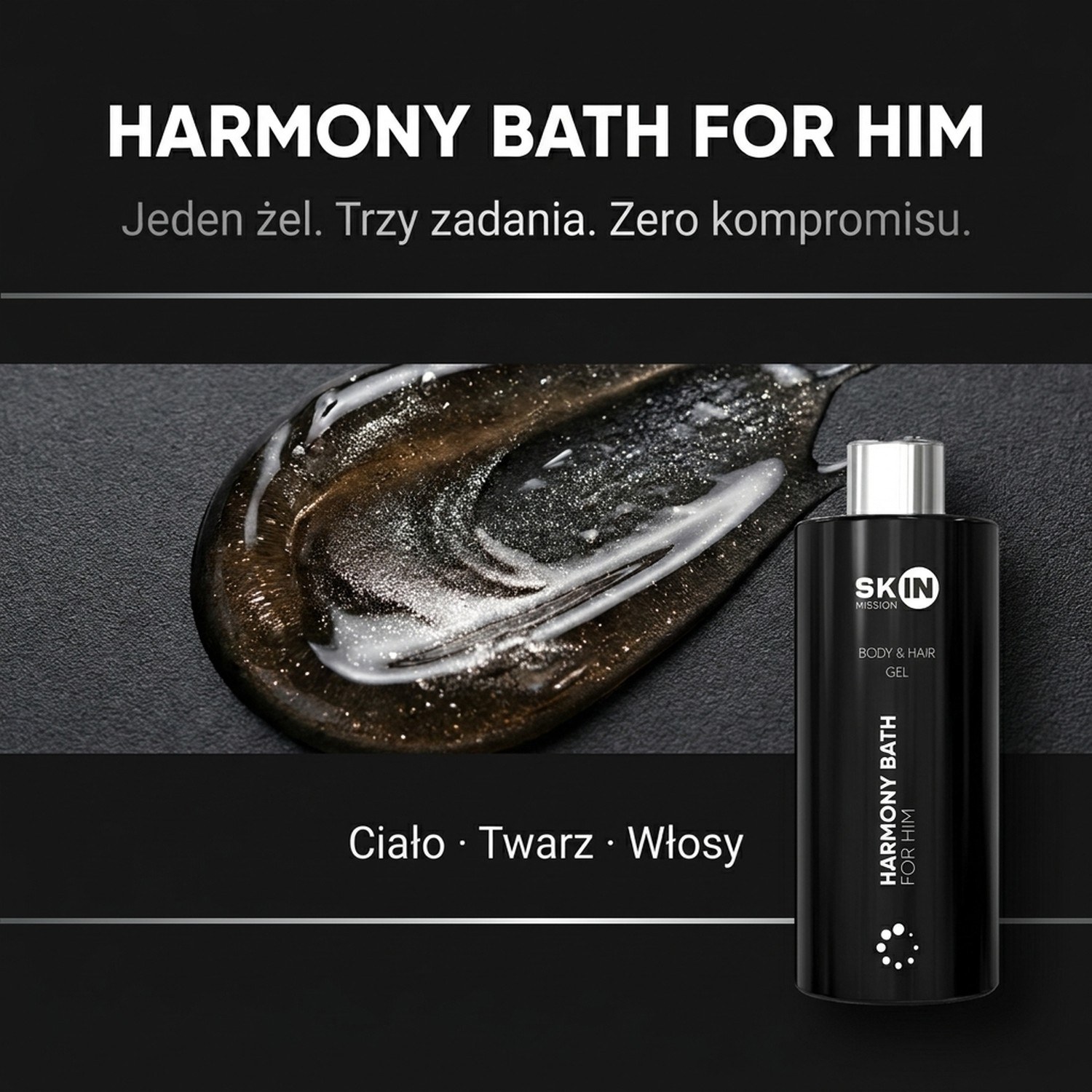 Harmony Bath For Him - Żel pod Prysznic dla Aktywnych Mężczyzn 300ml | Skin Mission