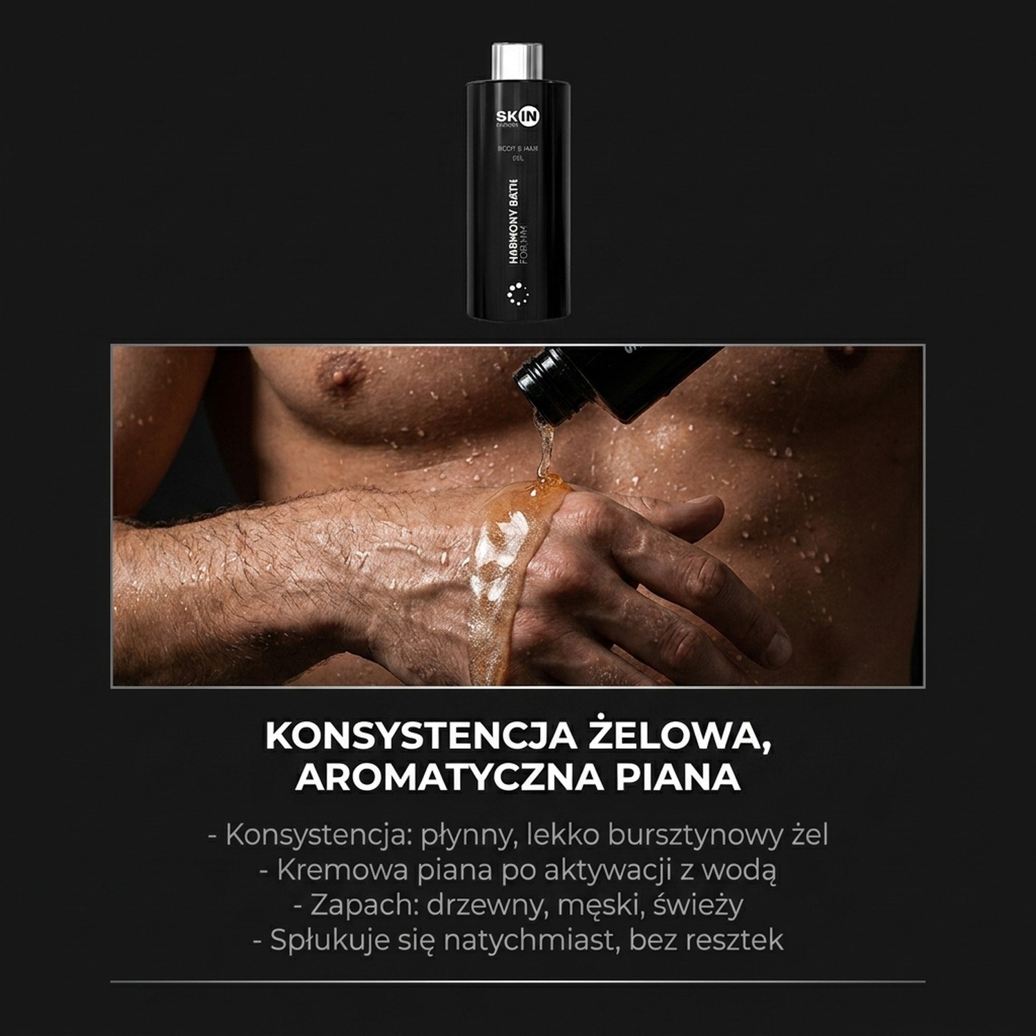 Harmony Bath For Him - Żel pod Prysznic dla Aktywnych Mężczyzn 300ml | Skin Mission