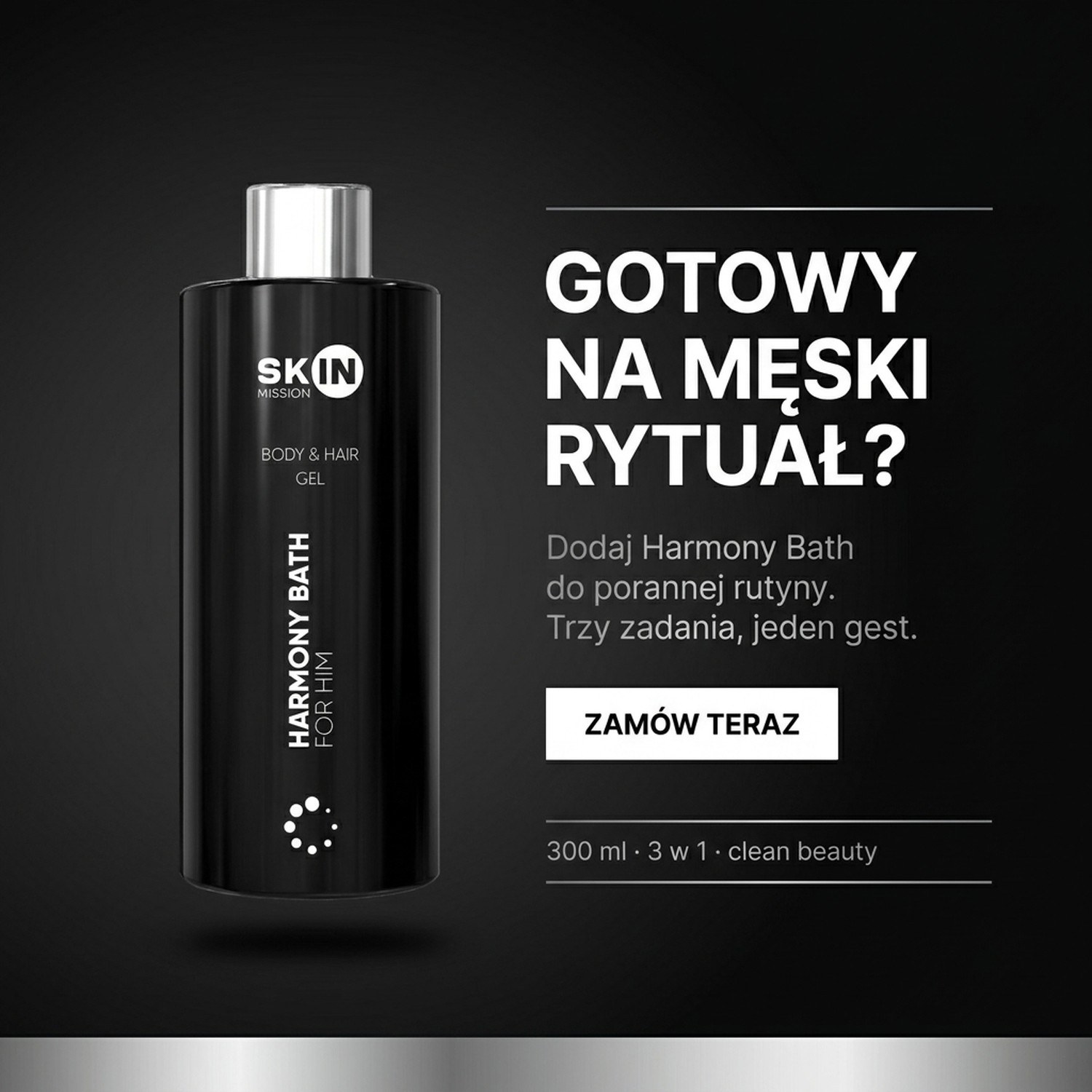 Harmony Bath For Him - Żel pod Prysznic dla Aktywnych Mężczyzn 300ml | Skin Mission