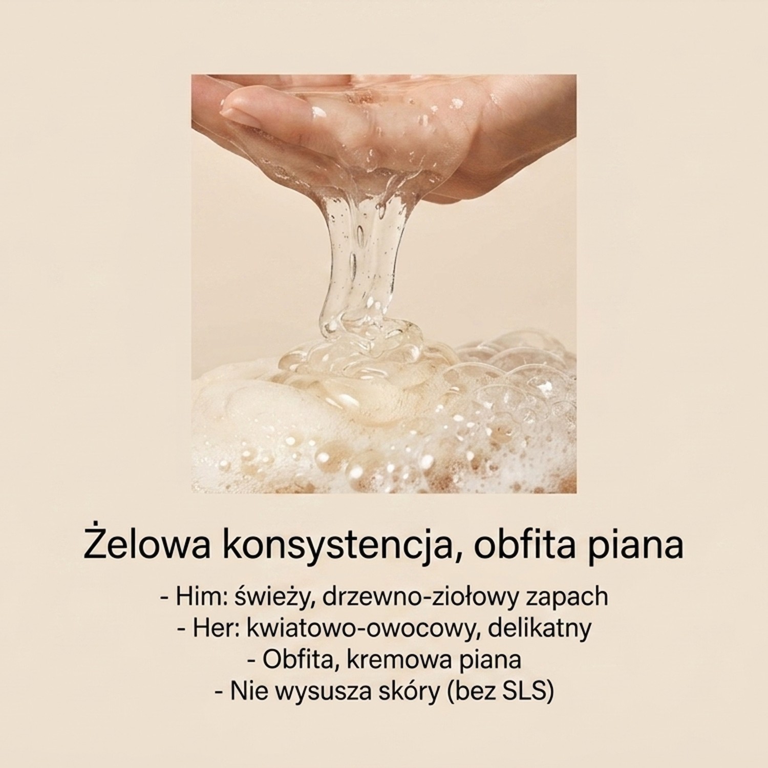 Pakiet: Harmony Bath For Him + Her - Nawilżający żel pod prysznic
