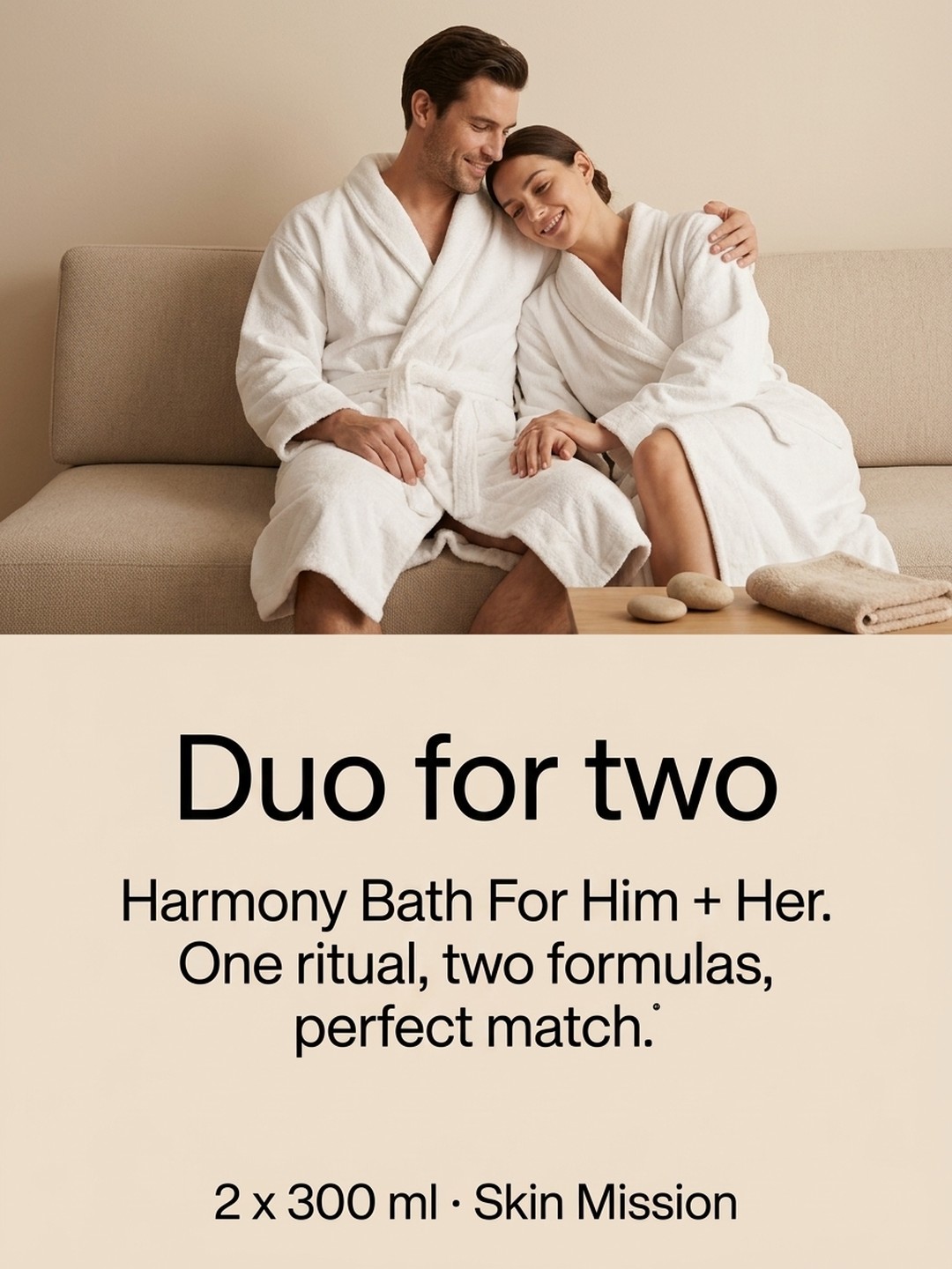Who is Harmony Bath For Him + Her for?
